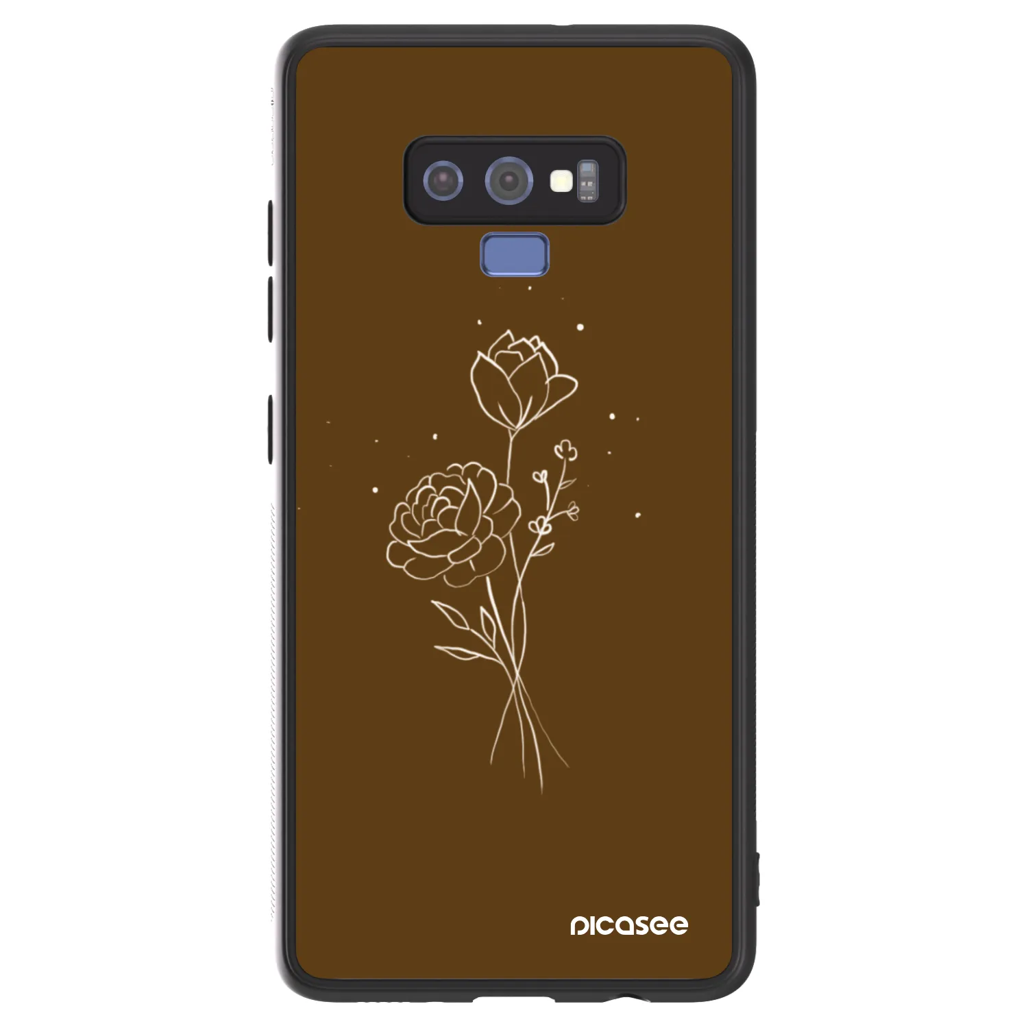 Picasee ULTIMATE CASE pentru Samsung Galaxy Note 9 N960F - Brown flowers