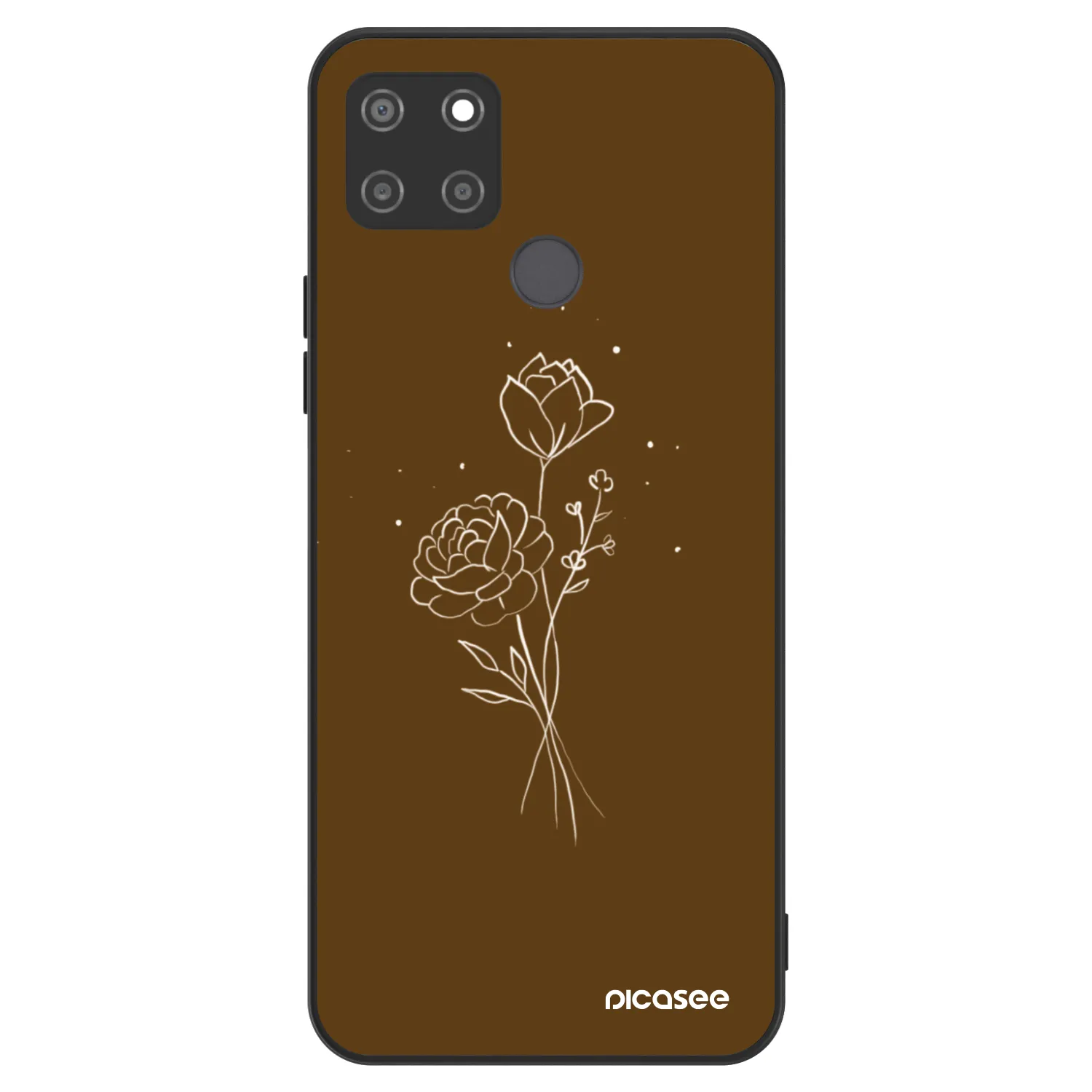 Picasee ULTIMATE CASE pentru Realme C21Y - Brown flowers