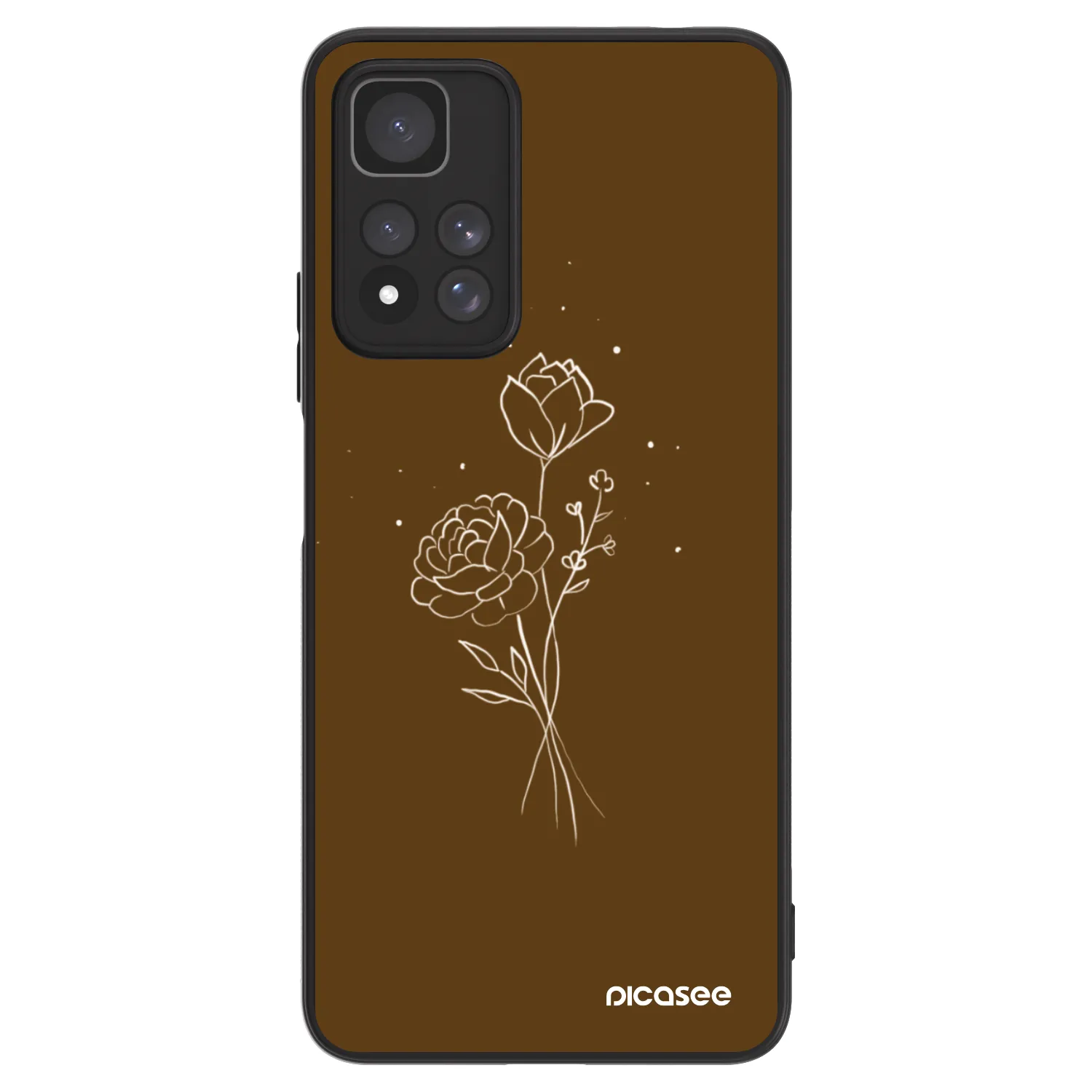 Picasee ULTIMATE CASE pentru Xiaomi Redmi Note 11 Pro+ 5G - Brown flowers