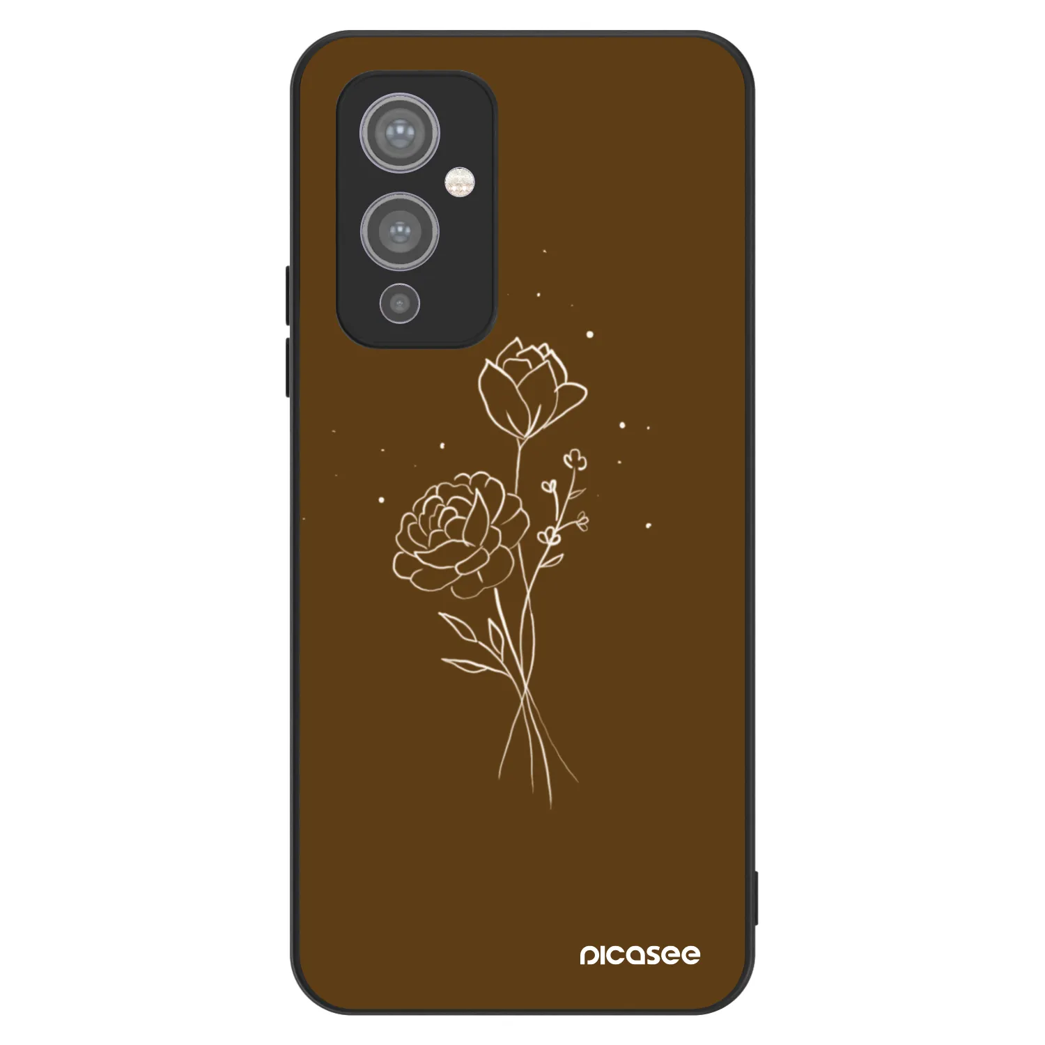 Picasee ULTIMATE CASE pentru OnePlus 9 - Brown flowers