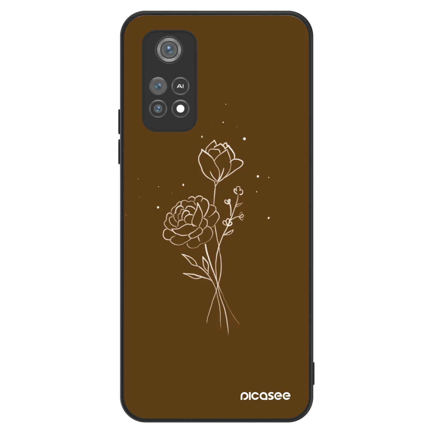 Picasee ULTIMATE CASE pentru Xiaomi Poco M4 Pro - Brown flowers
