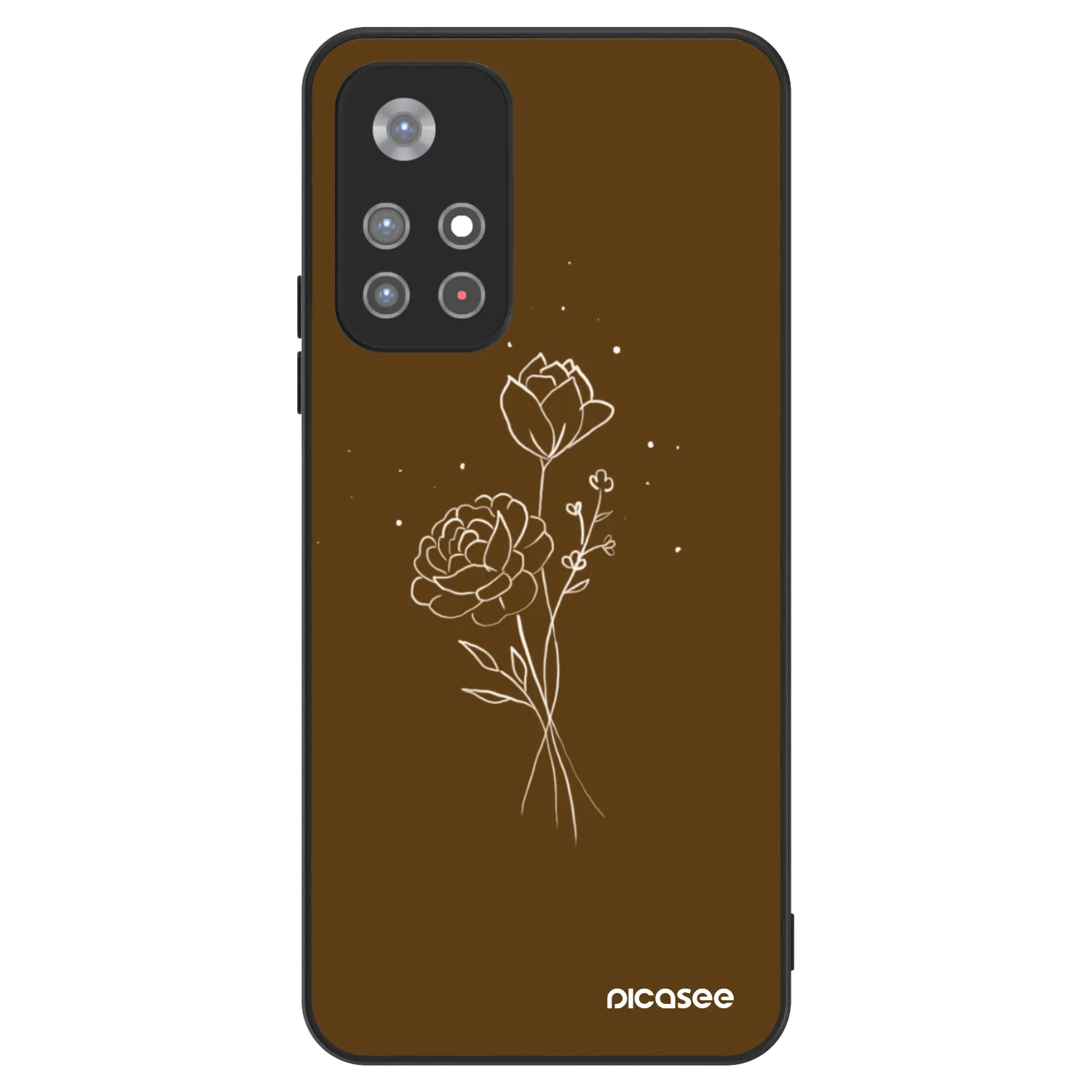 Picasee ULTIMATE CASE pentru Xiaomi Redmi Note 11S 5G - Brown flowers
