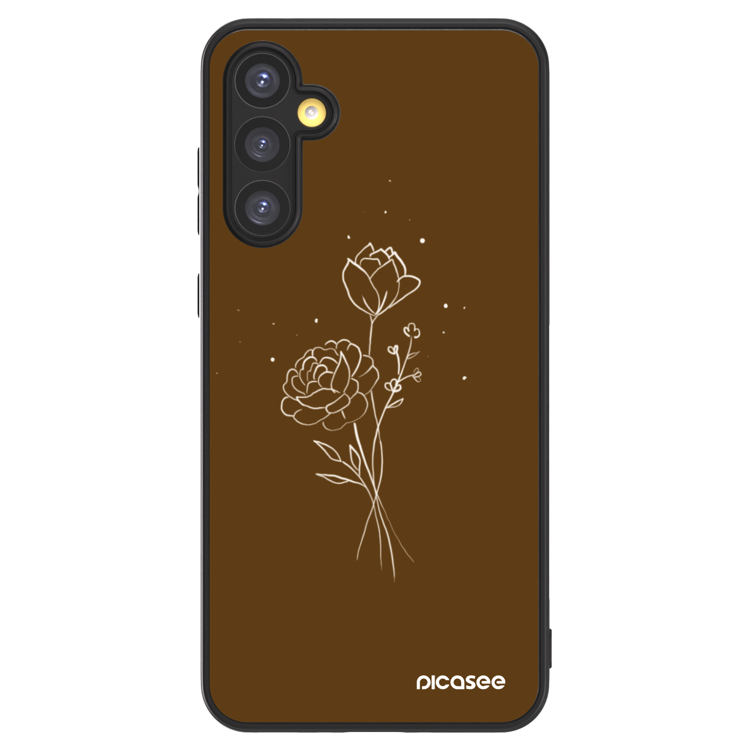 Picasee ULTIMATE CASE pentru Samsung Galaxy A34 5G A346B - Brown flowers
