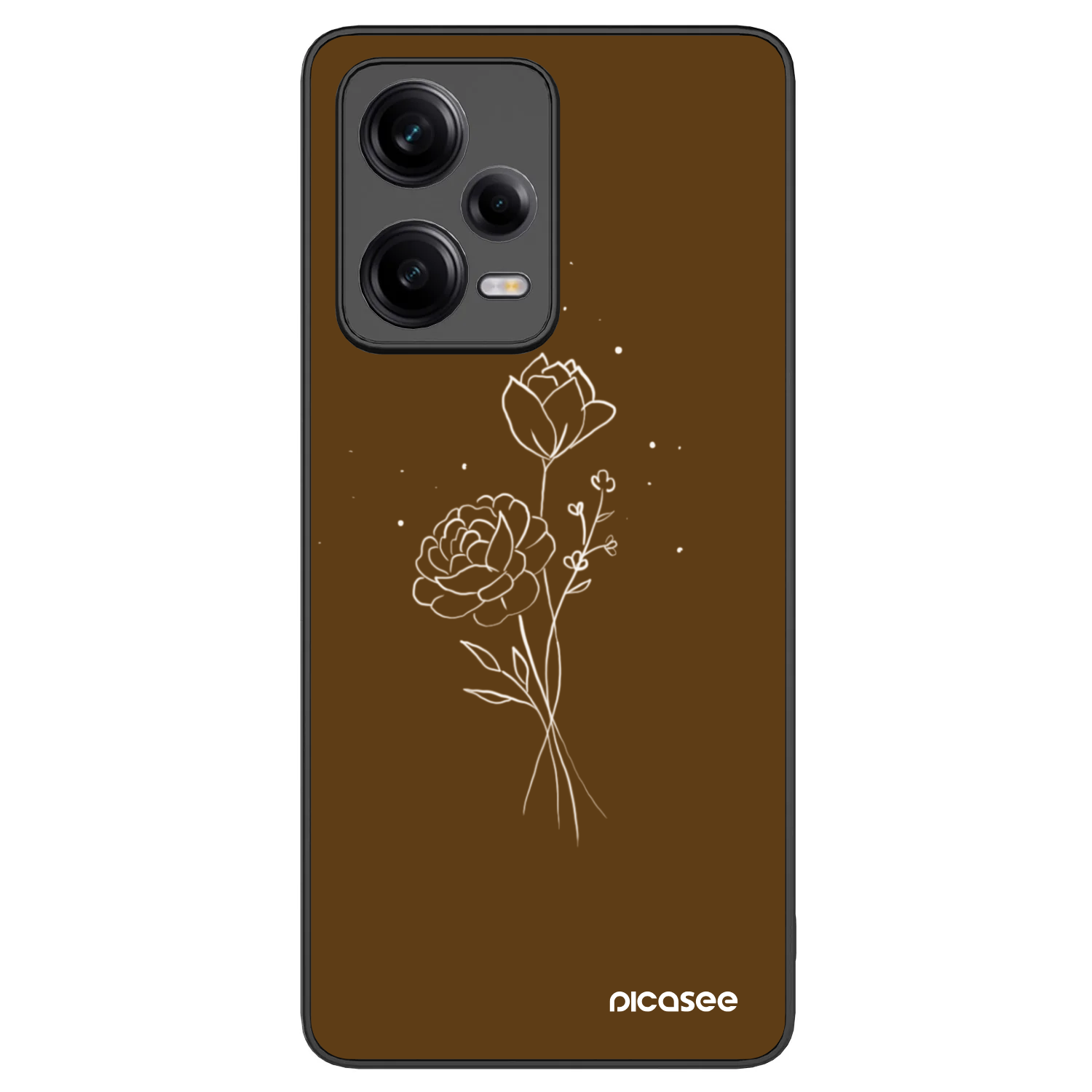 Picasee ULTIMATE CASE pentru Xiaomi Redmi Note 12 Pro+ 5G - Brown flowers
