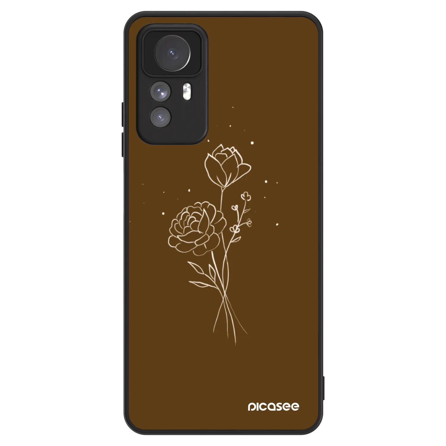Picasee ULTIMATE CASE pentru Xiaomi Redmi Note 12S - Brown flowers