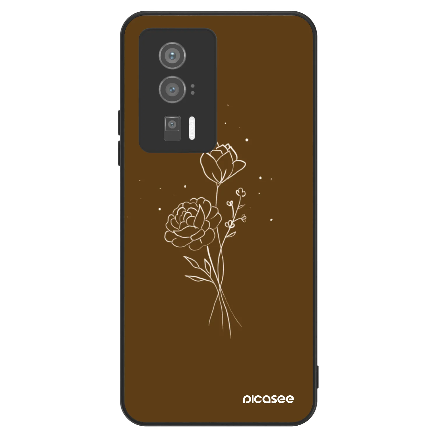 Picasee ULTIMATE CASE pentru Xiaomi Poco F5 Pro 5G - Brown flowers