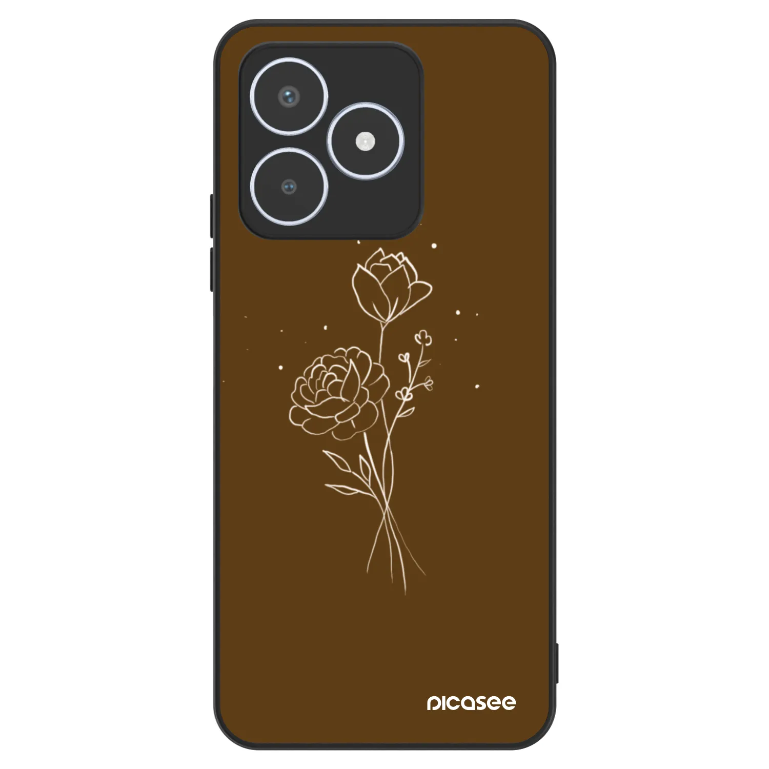 Picasee ULTIMATE CASE pentru Realme C53 - Brown flowers
