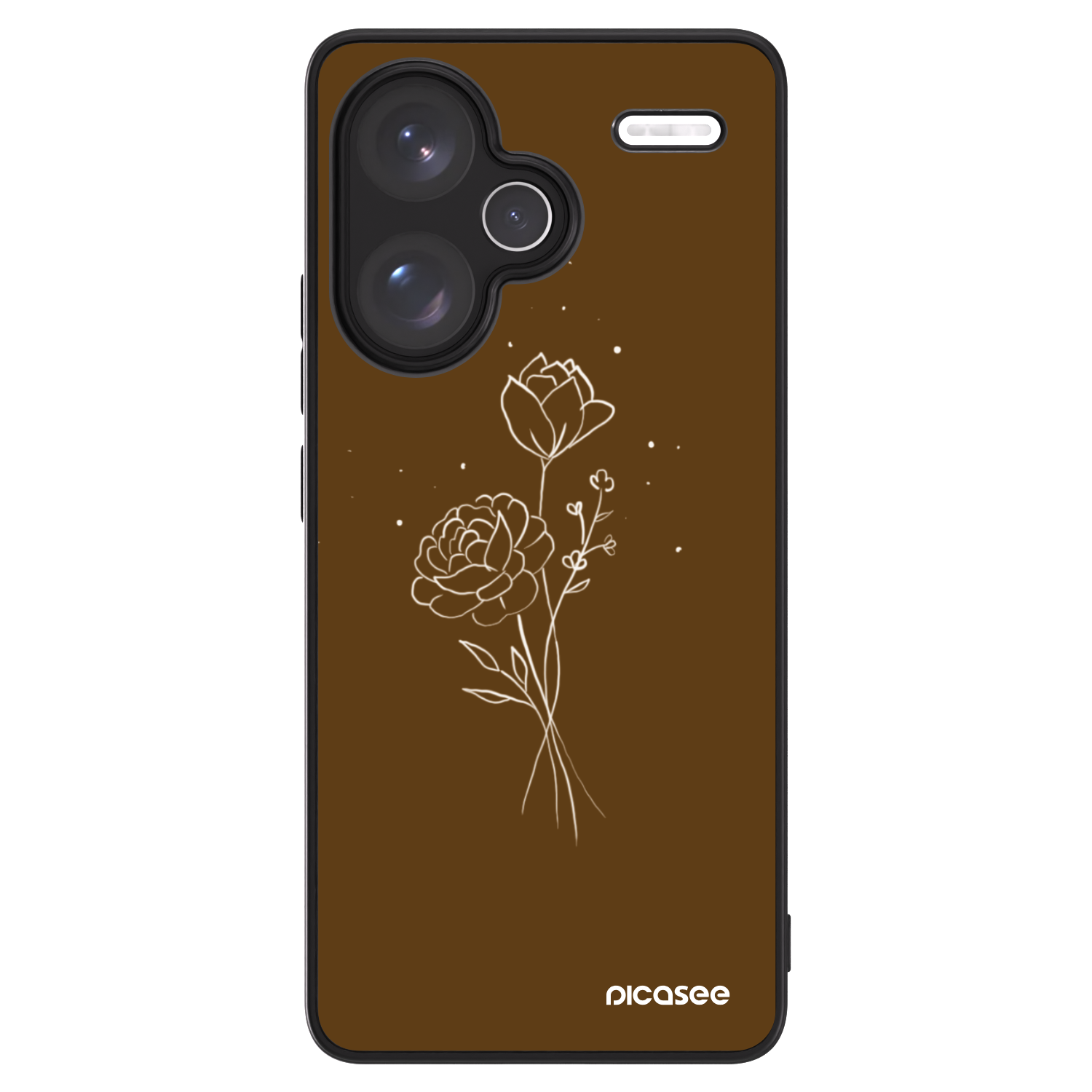 Picasee ULTIMATE CASE pentru Xiaomi Redmi Note 13 Pro+ 5G - Brown flowers