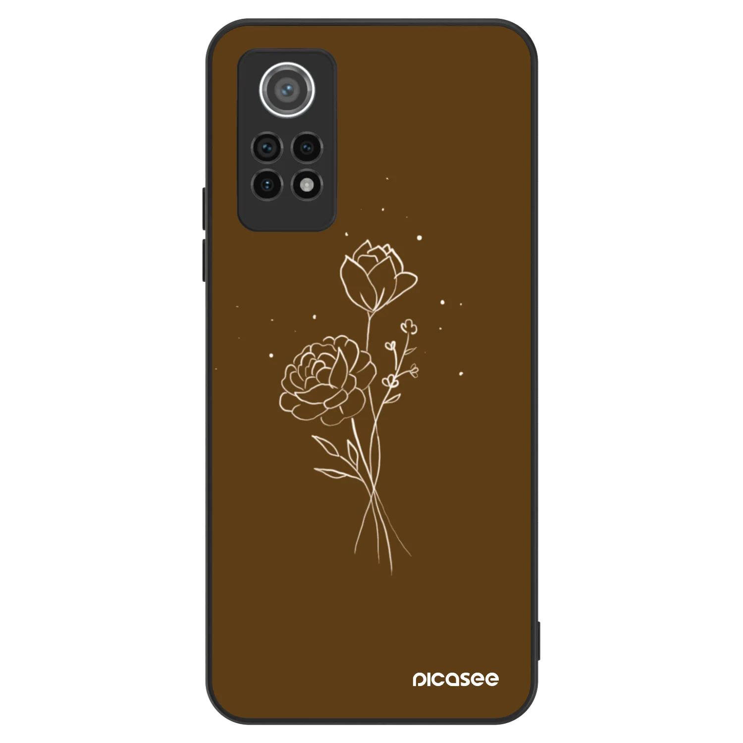 Picasee ULTIMATE CASE pentru Xiaomi Redmi Note 12 Pro 4G - Brown flowers