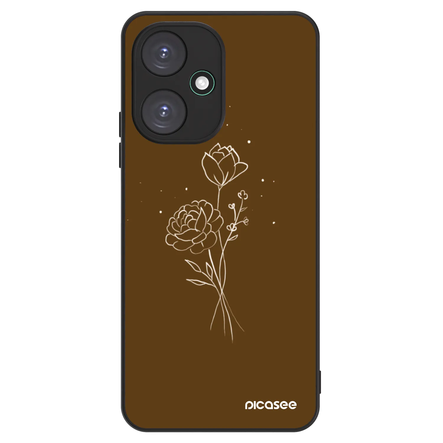 Picasee ULTIMATE CASE pentru Xiaomi Redmi 13C 5G - Brown flowers