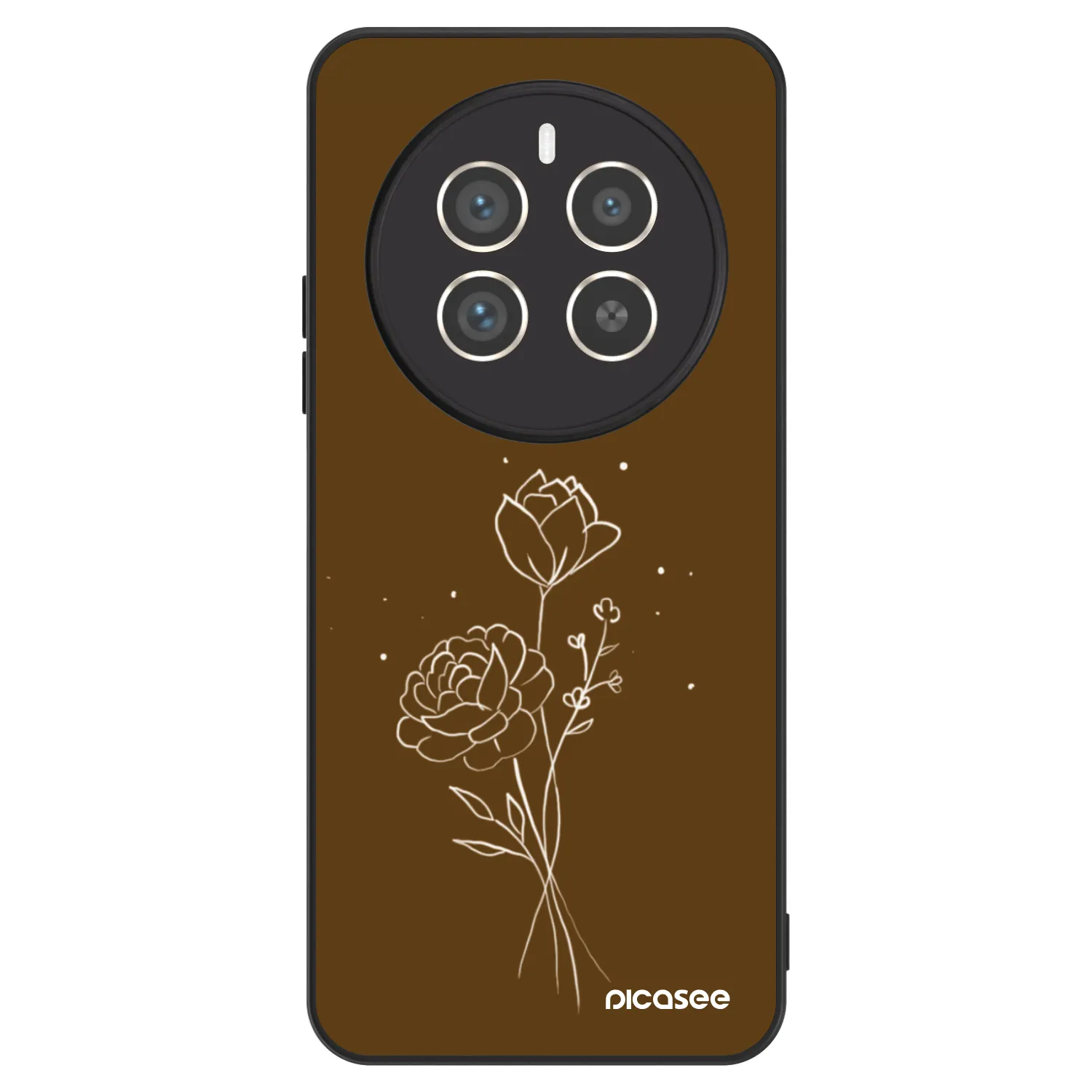 Picasee ULTIMATE CASE pentru Realme 12 Pro 5G - Brown flowers
