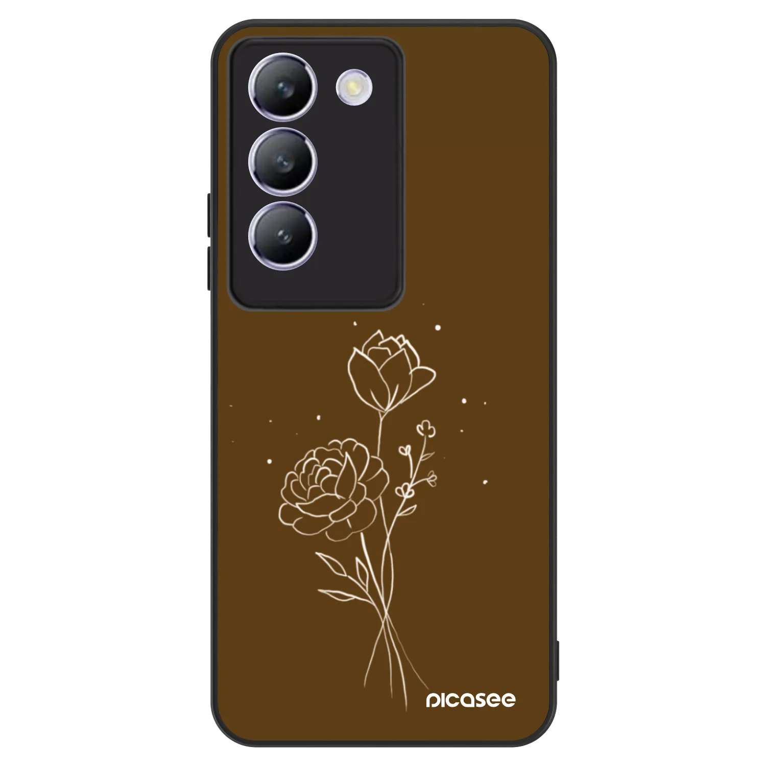 Picasee ULTIMATE CASE pentru Vivo V40 SE 5G - Brown flowers