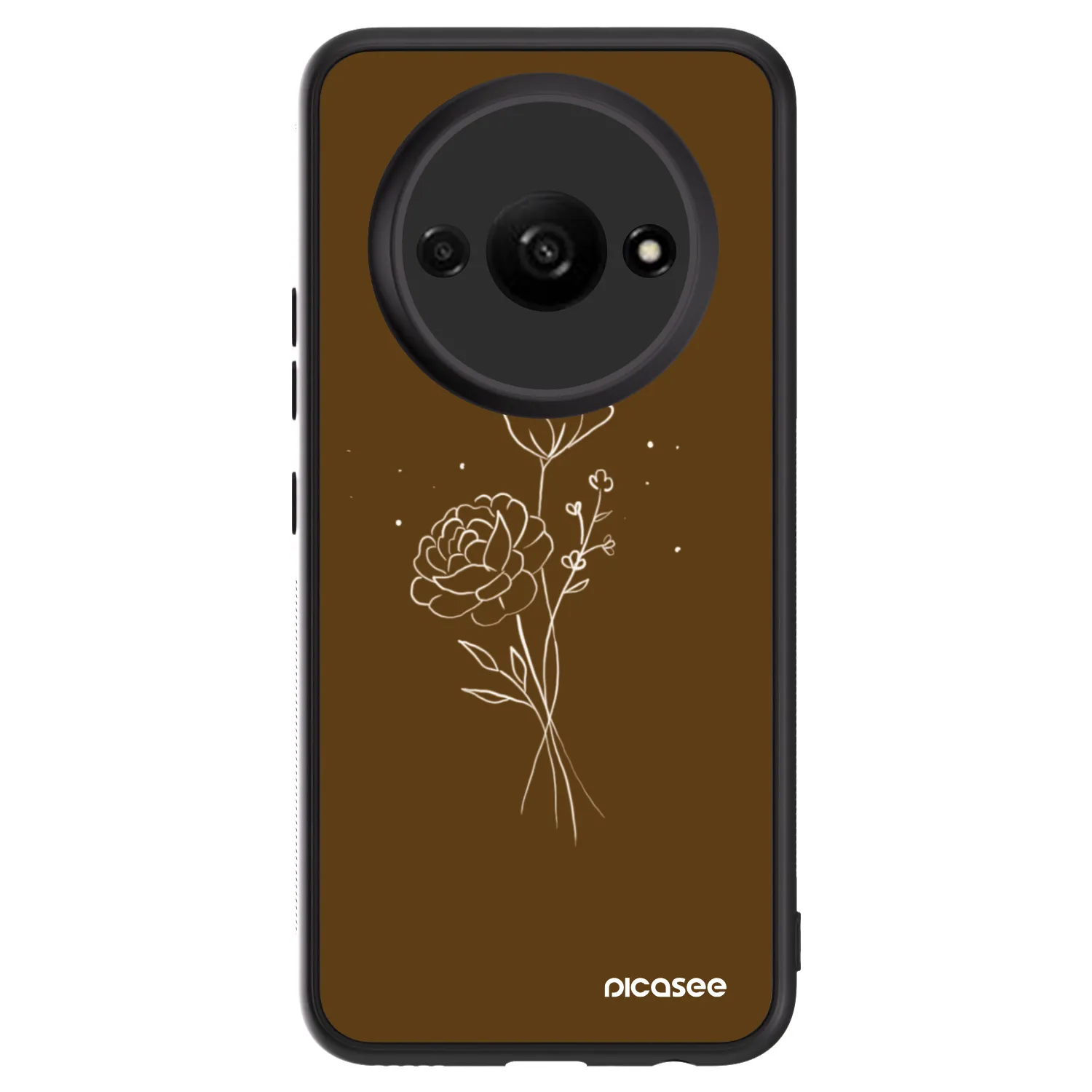 Picasee ULTIMATE CASE pentru Xiaomi Redmi A3 - Brown flowers