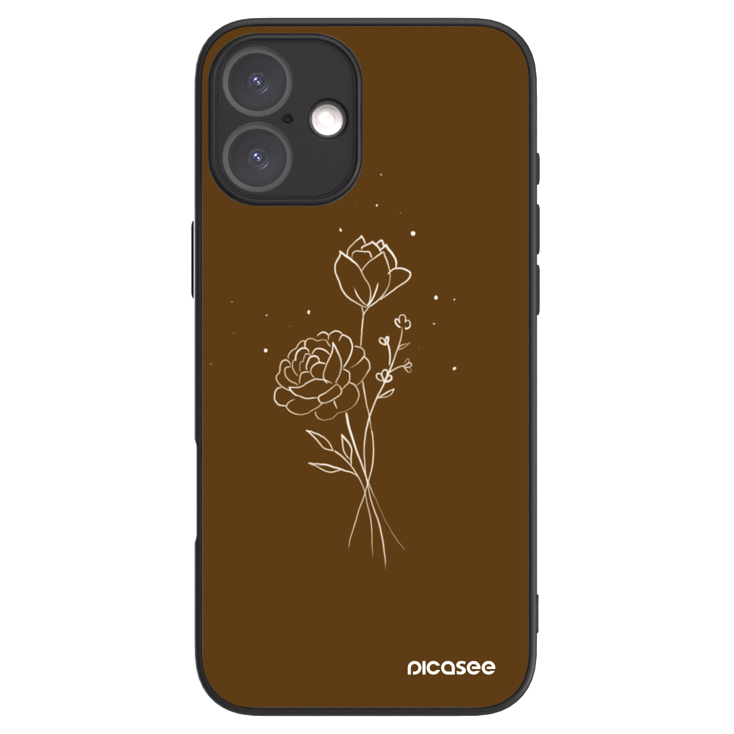 Picasee ULTIMATE CASE pentru Apple iPhone 16 Plus - Brown flowers