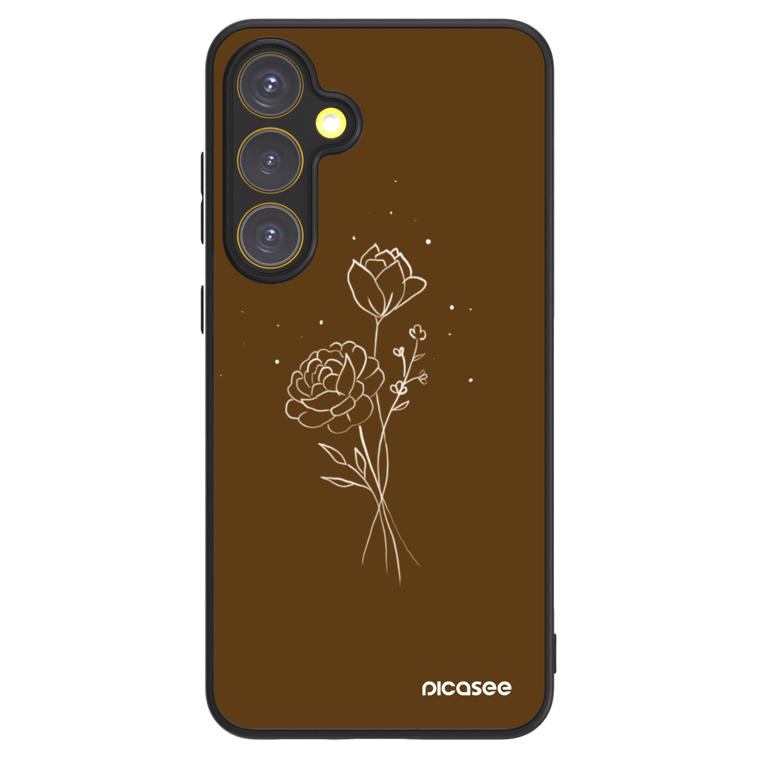 Picasee ULTIMATE CASE pentru Samsung Galaxy S24 FE S721B - Brown flowers