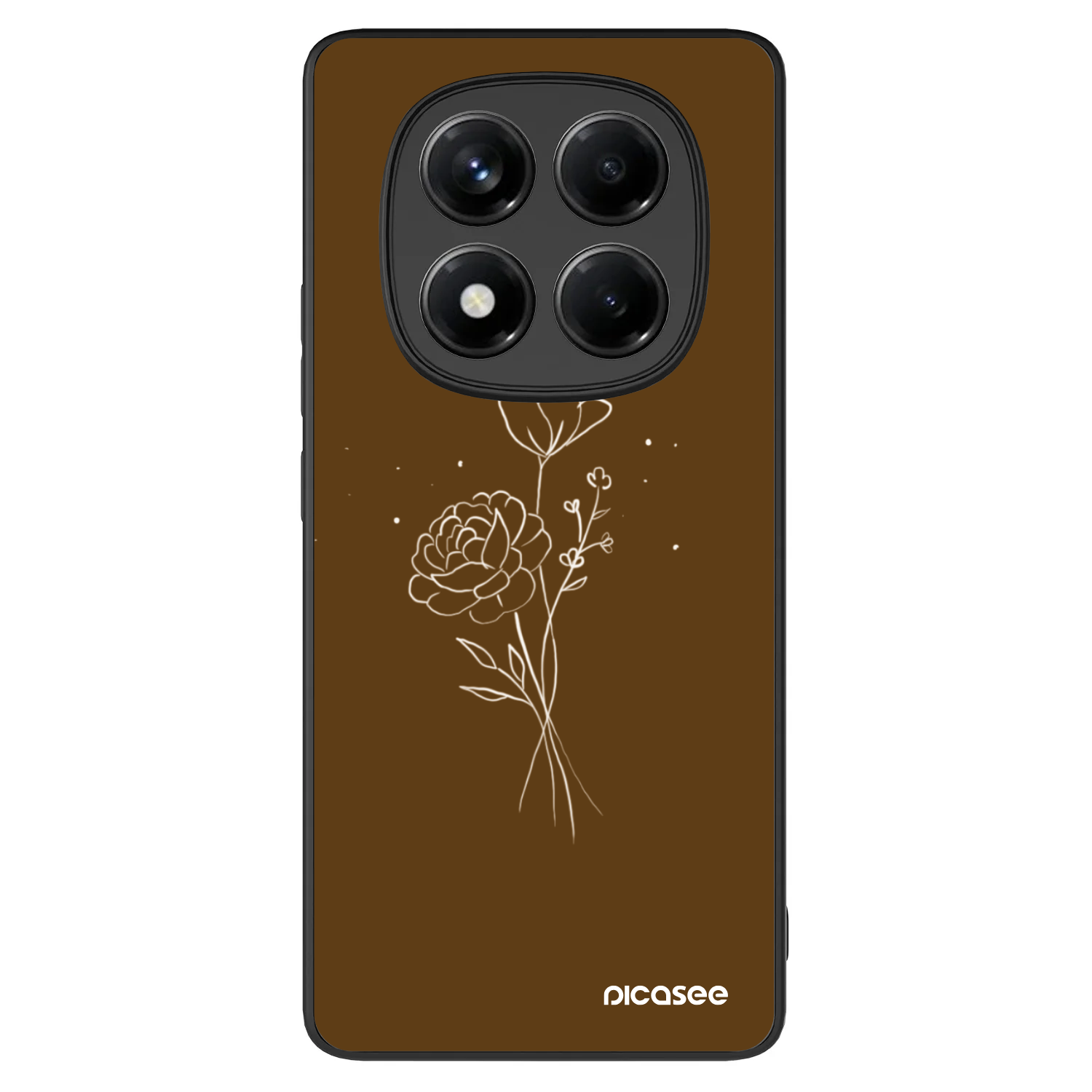 Picasee ULTIMATE CASE pentru Xiaomi Redmi Note 14 Pro+ 5G - Brown flowers