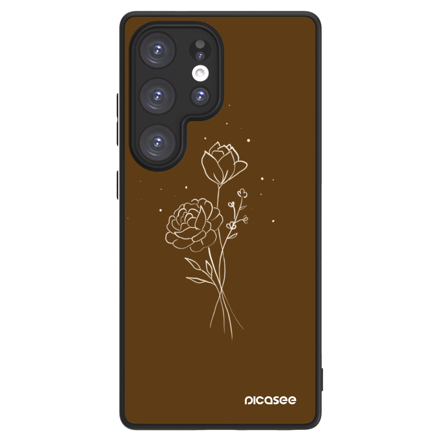 Picasee ULTIMATE CASE pentru Samsung Galaxy S25 Ultra 5G - Brown flowers