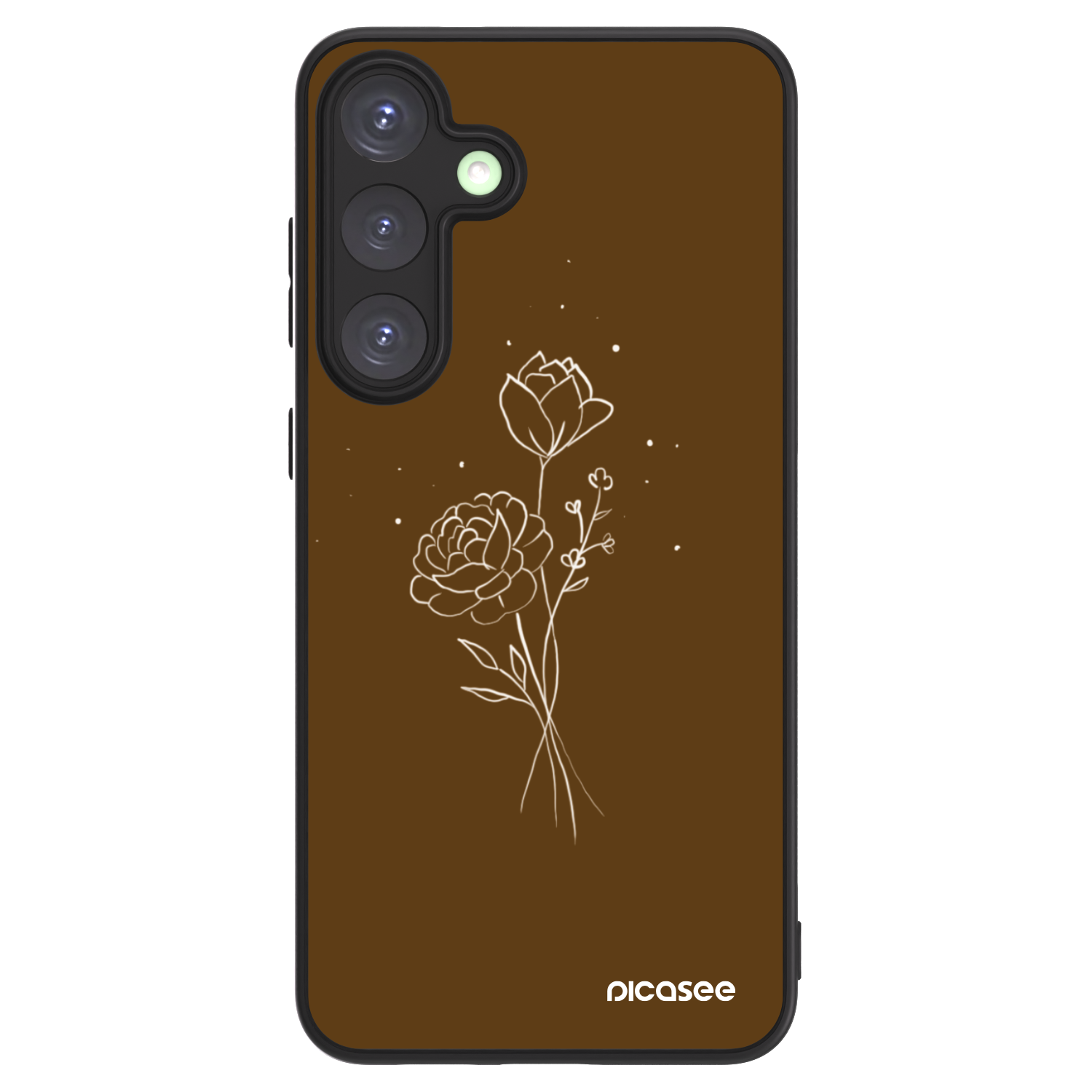 Picasee ULTIMATE CASE pentru Samsung Galaxy S25+ 5G - Brown flowers