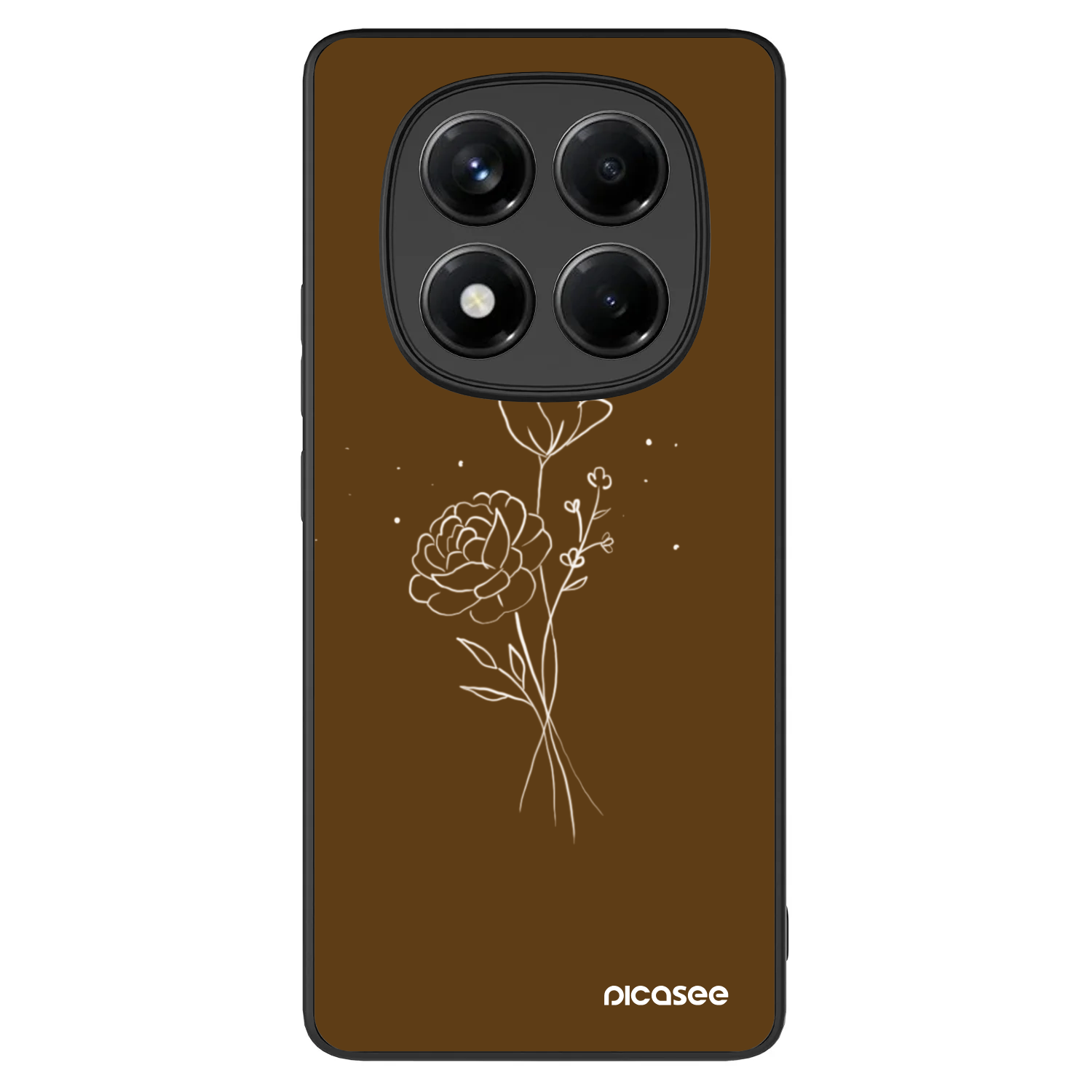 Picasee ULTIMATE CASE pentru Xiaomi Redmi Note 14 Pro 4G - Brown flowers