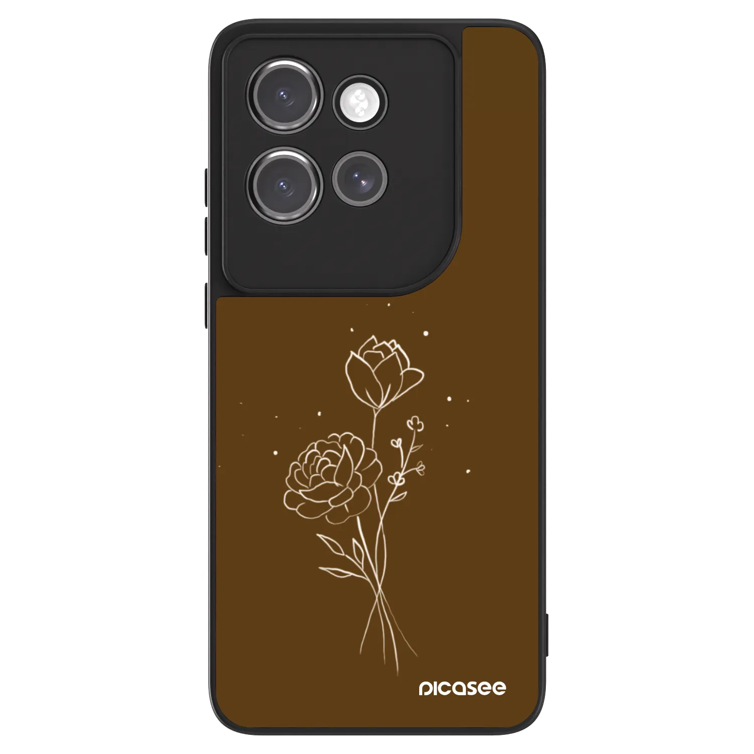 Picasee ULTIMATE CASE pentru Motorola Edge 50 Neo - Brown flowers