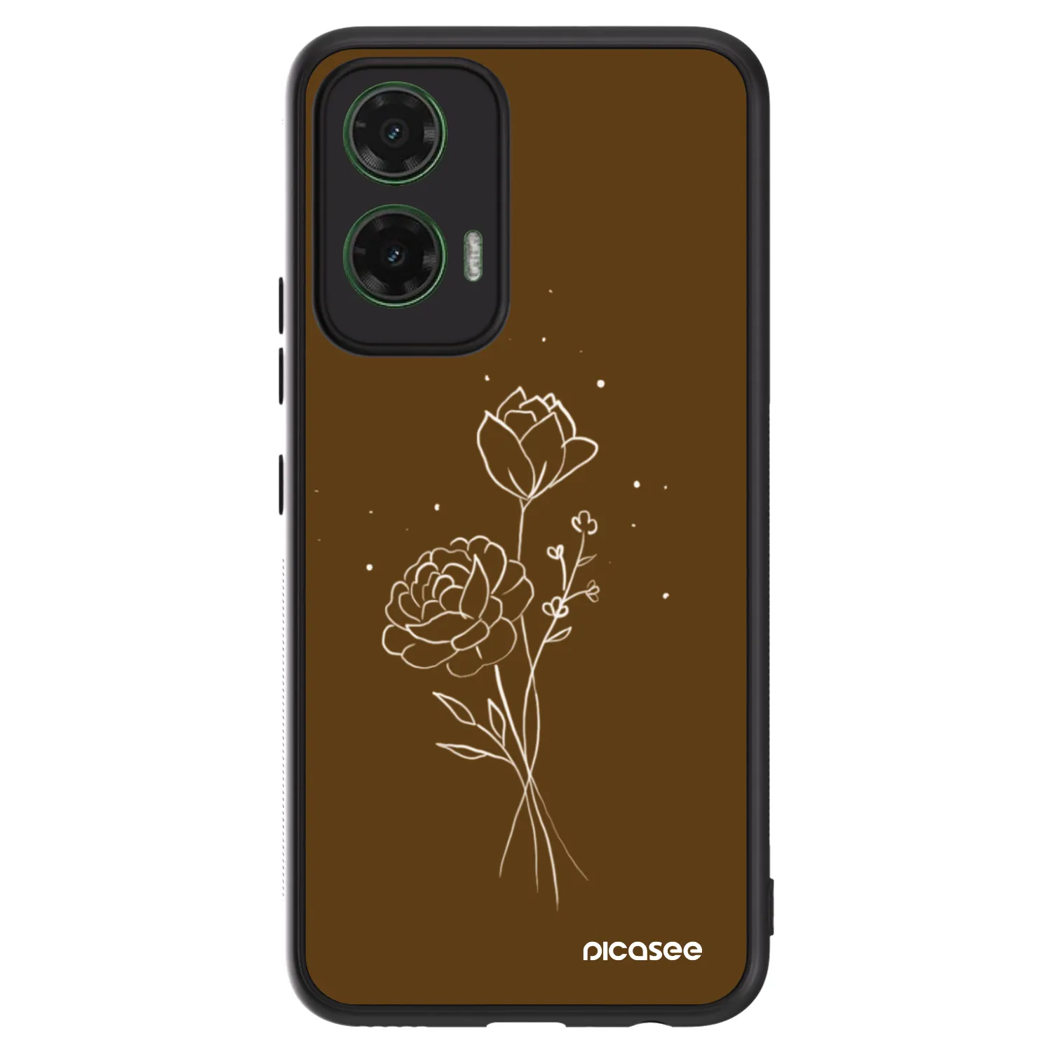 Picasee ULTIMATE CASE pentru Motorola Moto G35 5G - Brown flowers