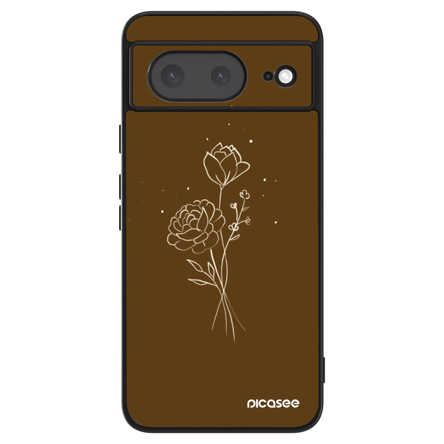 Picasee ULTIMATE CASE pentru Google Pixel 8a - Brown flowers