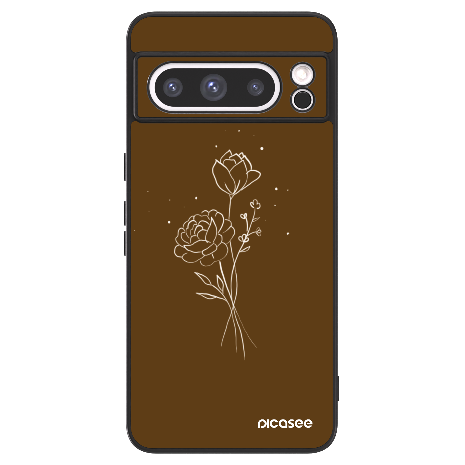 Picasee ULTIMATE CASE pentru Google Pixel 8 Pro - Brown flowers