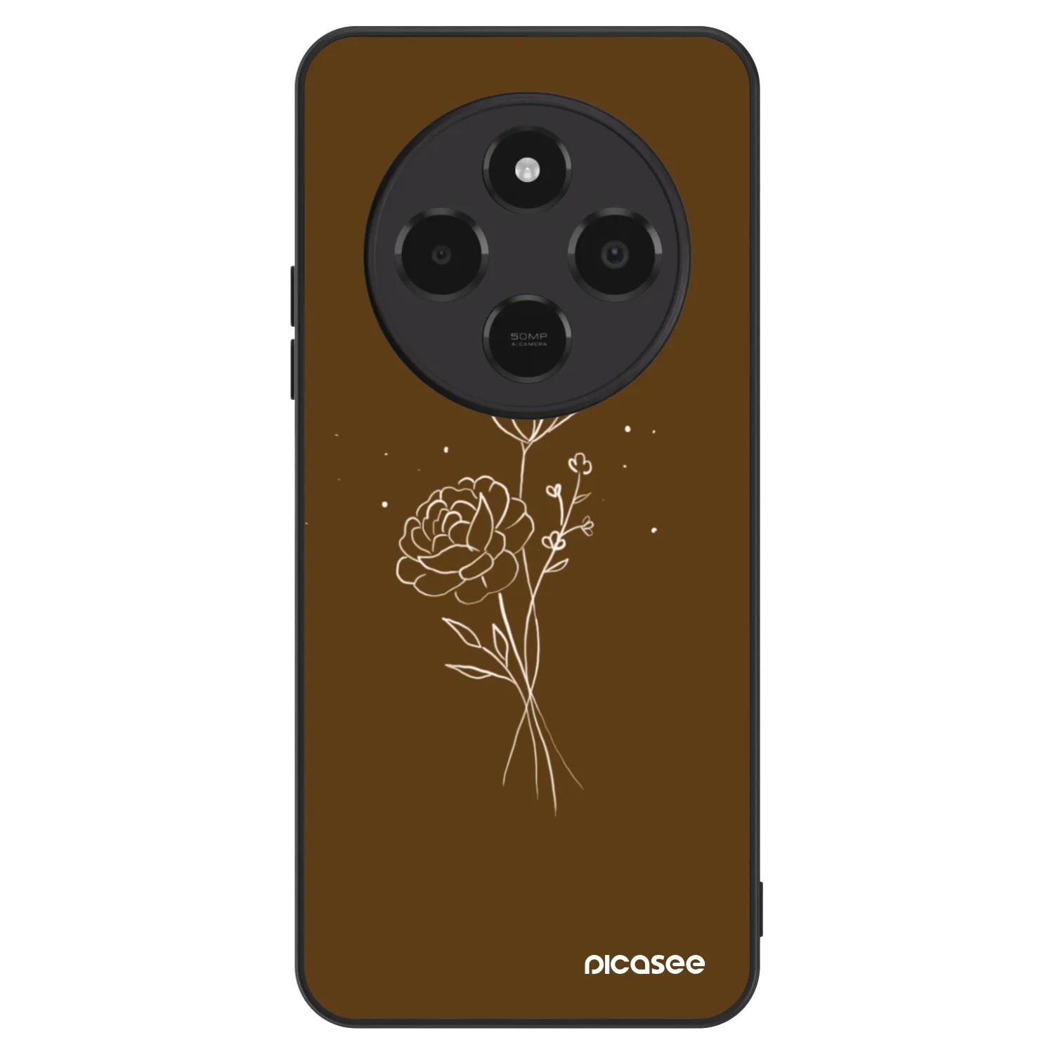 Picasee ULTIMATE CASE pentru Xiaomi Poco C75 - Brown flowers