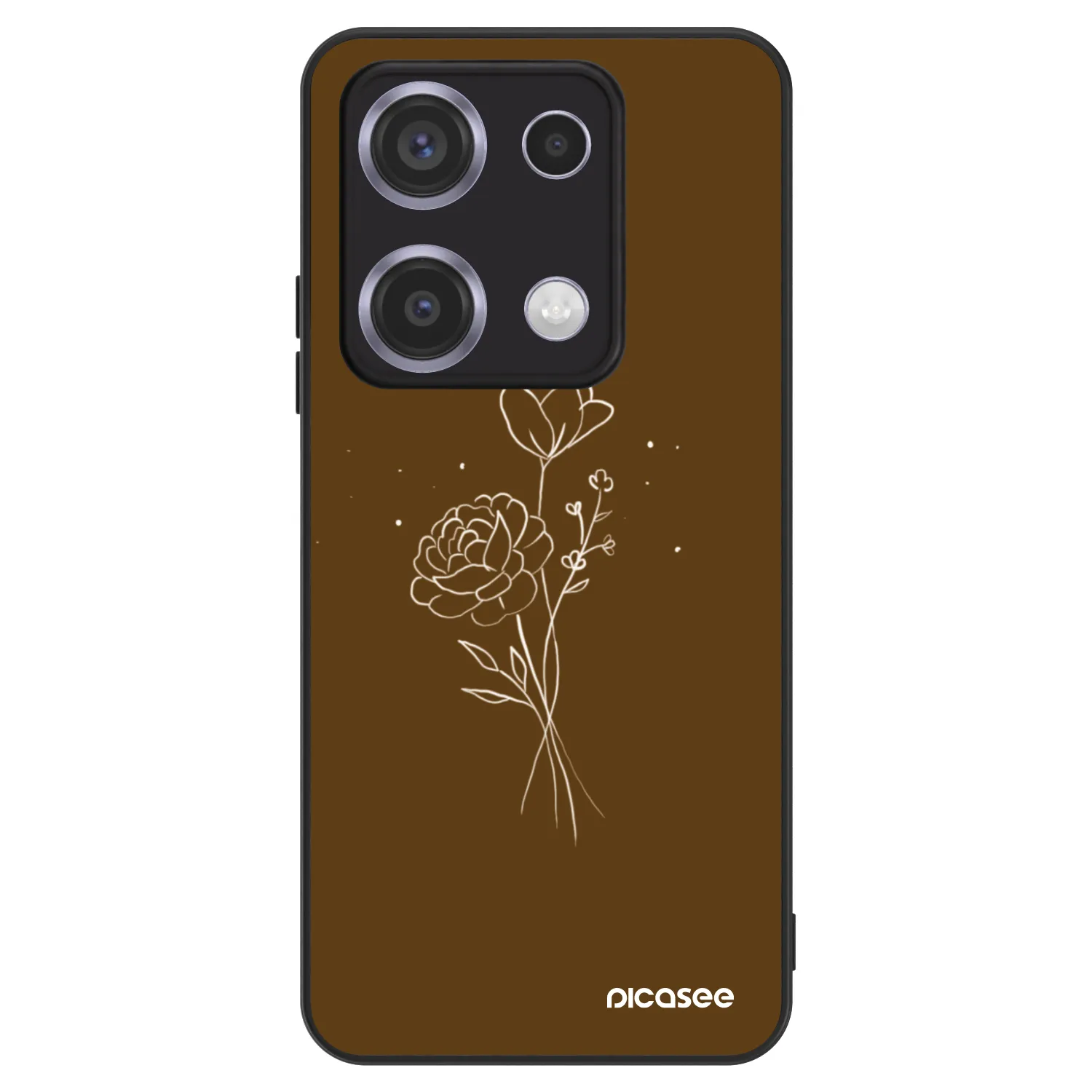 Picasee ULTIMATE CASE pentru Xiaomi Redmi Note 14S - Brown flowers