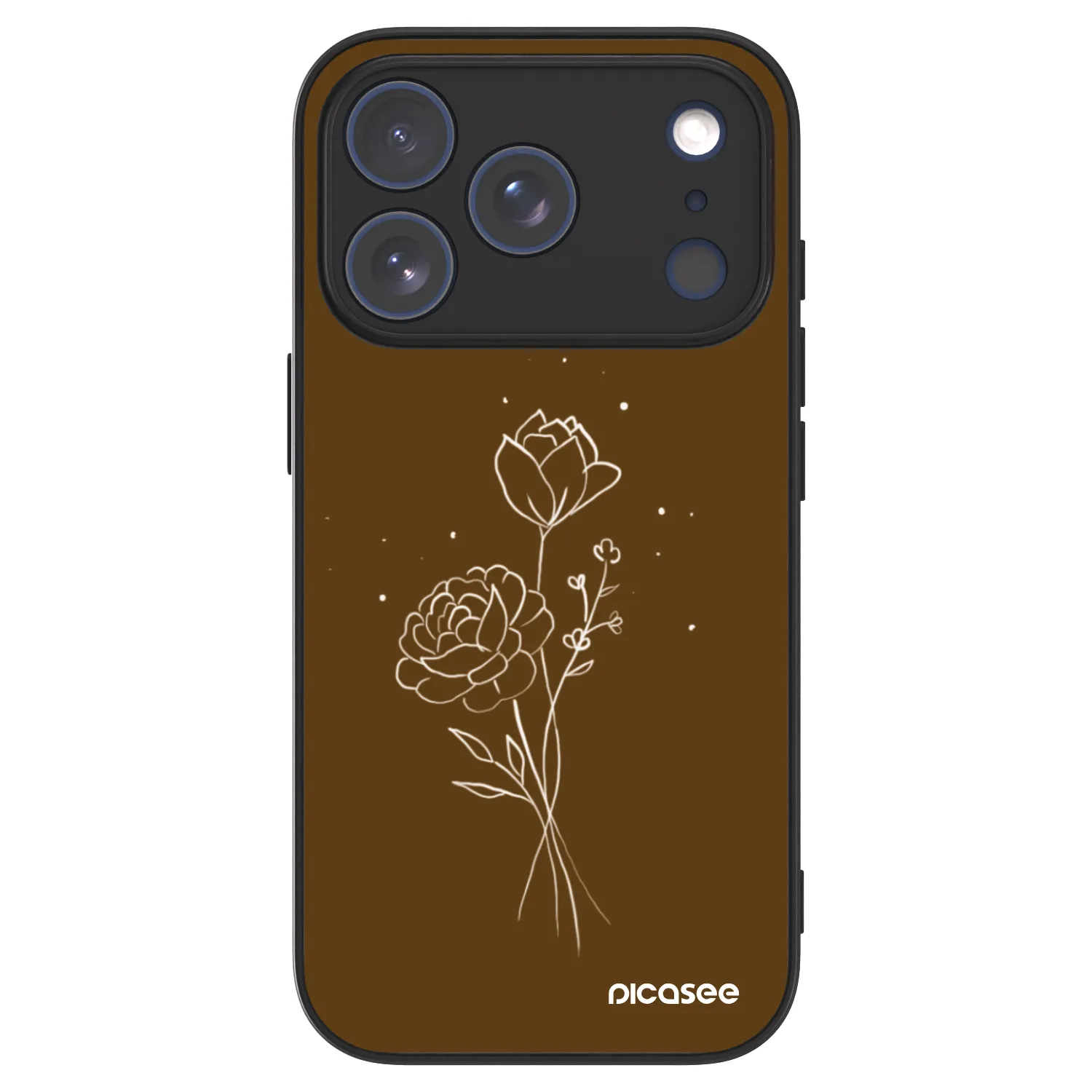 Picasee ULTIMATE CASE pentru Apple iPhone 17 Pro - Brown flowers