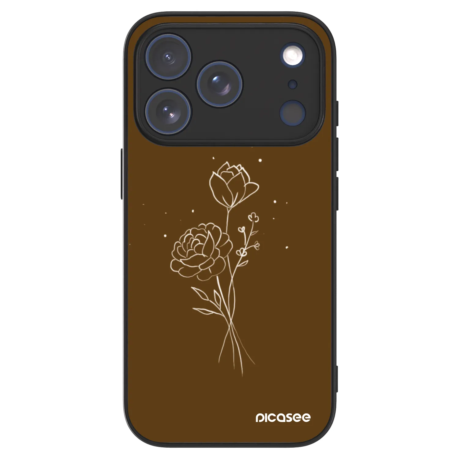 Picasee ULTIMATE CASE MagSafe pentru Apple iPhone 17 Pro - Brown flowers