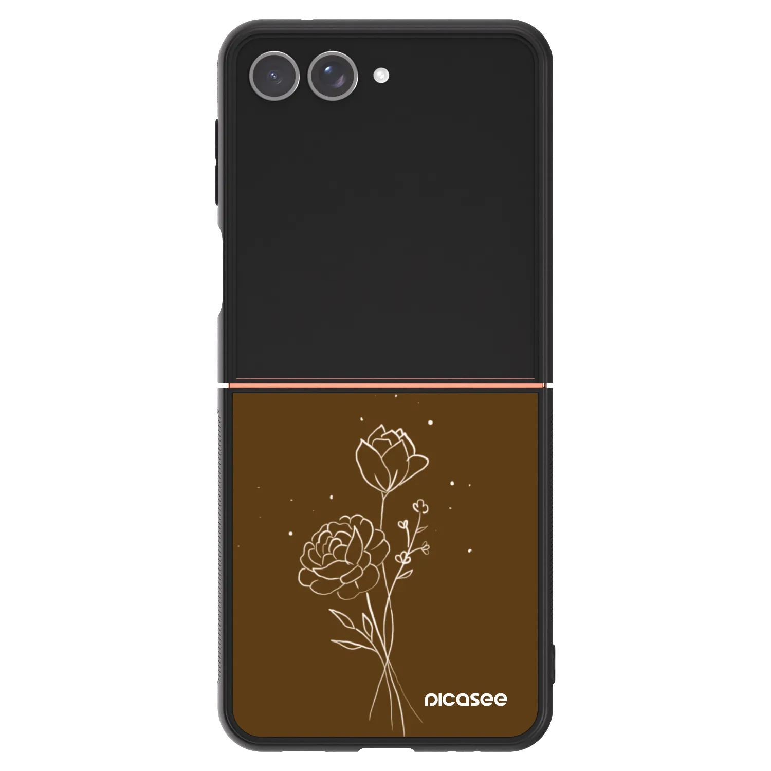 Picasee ULTIMATE CASE pentru Samsung Galaxy Z Flip7 5G - Brown flowers