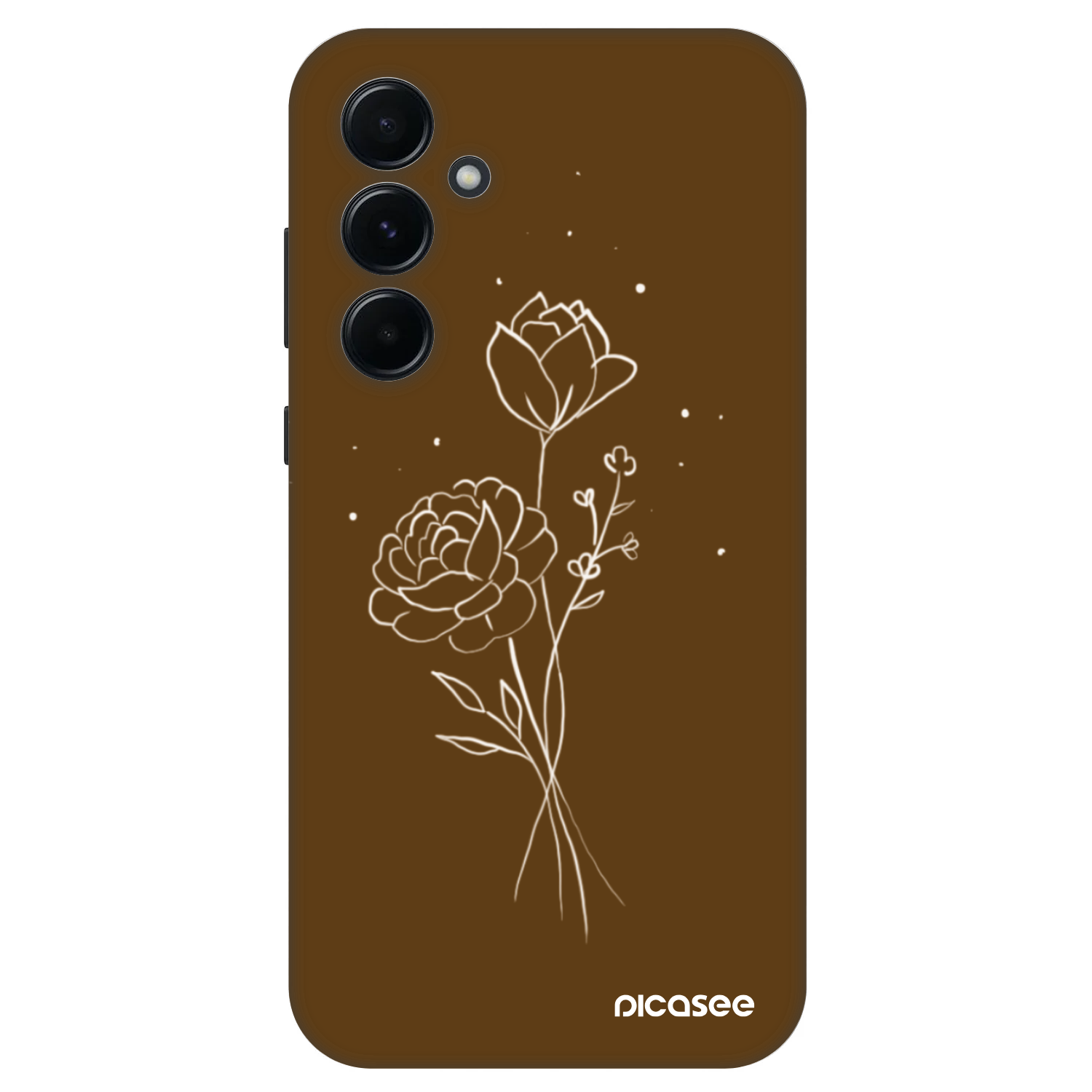 Picasee Fashion Case pentru Samsung Galaxy A55 5G A556B - Brown flowers