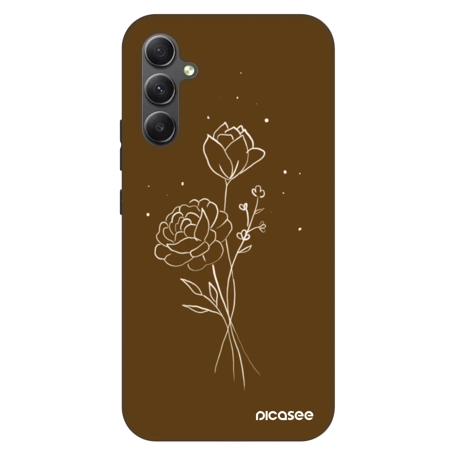 Picasee Fashion Case pentru Samsung Galaxy A34 5G A346B - Brown flowers