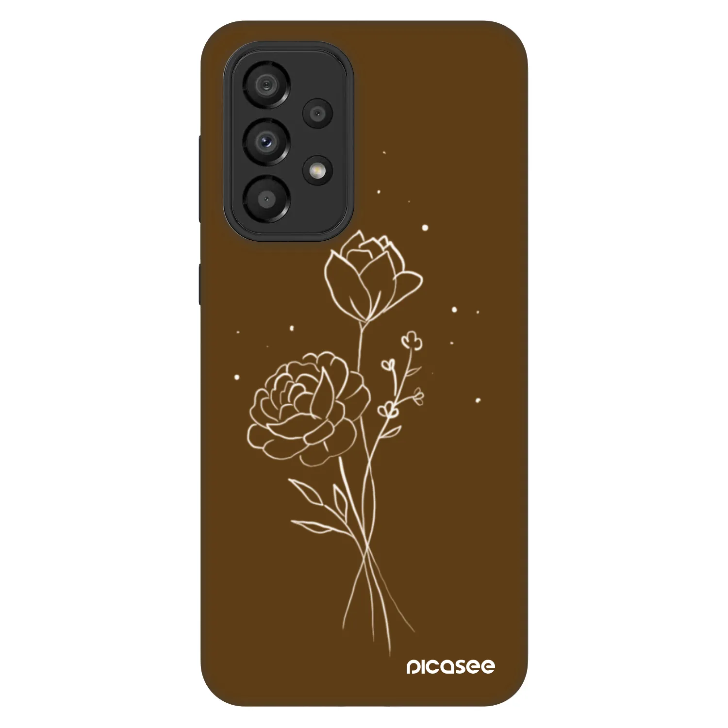 Picasee Fashion Case pentru Samsung Galaxy A33 5G A336 - Brown flowers