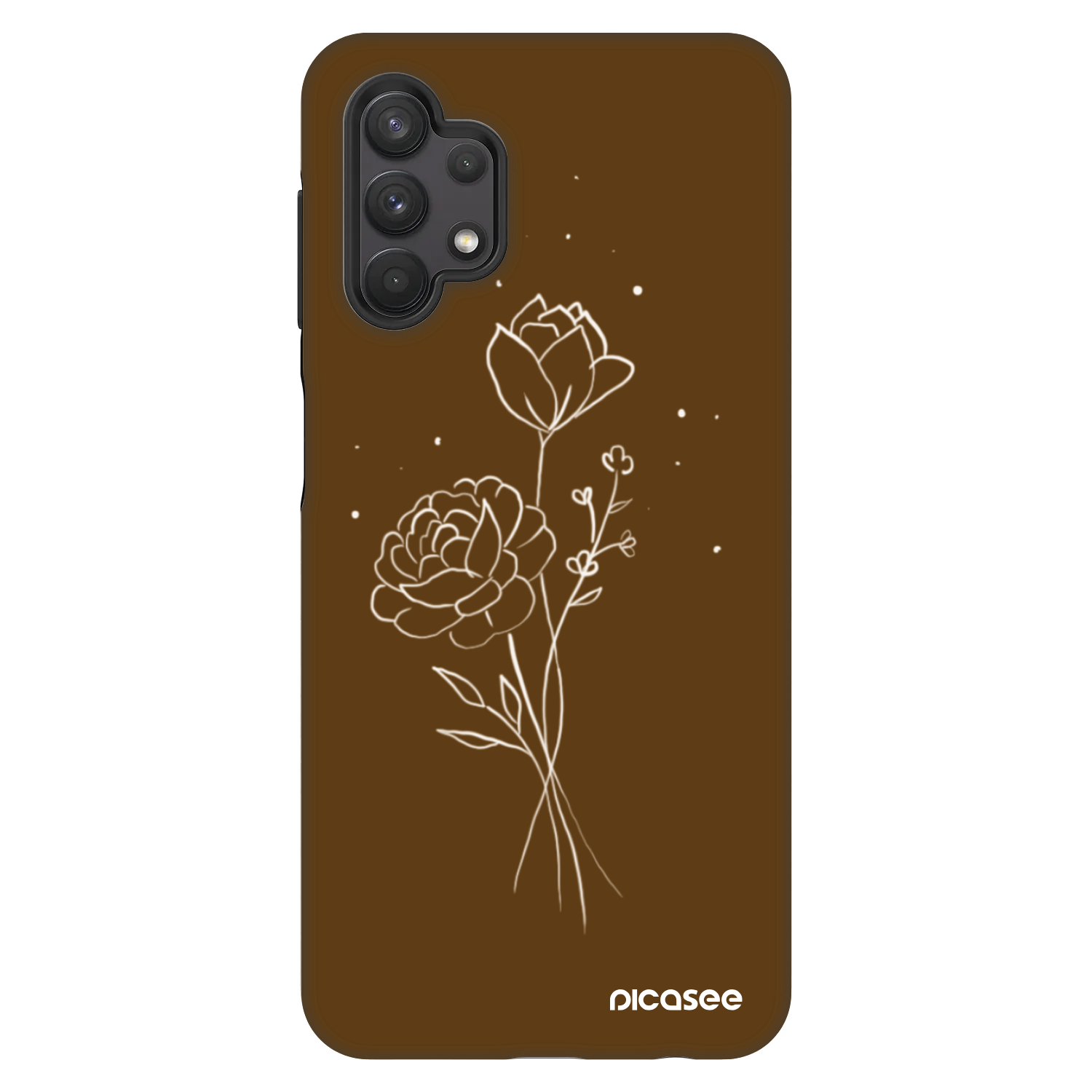 Picasee Fashion Case pentru Samsung Galaxy A32 5G A326B - Brown flowers
