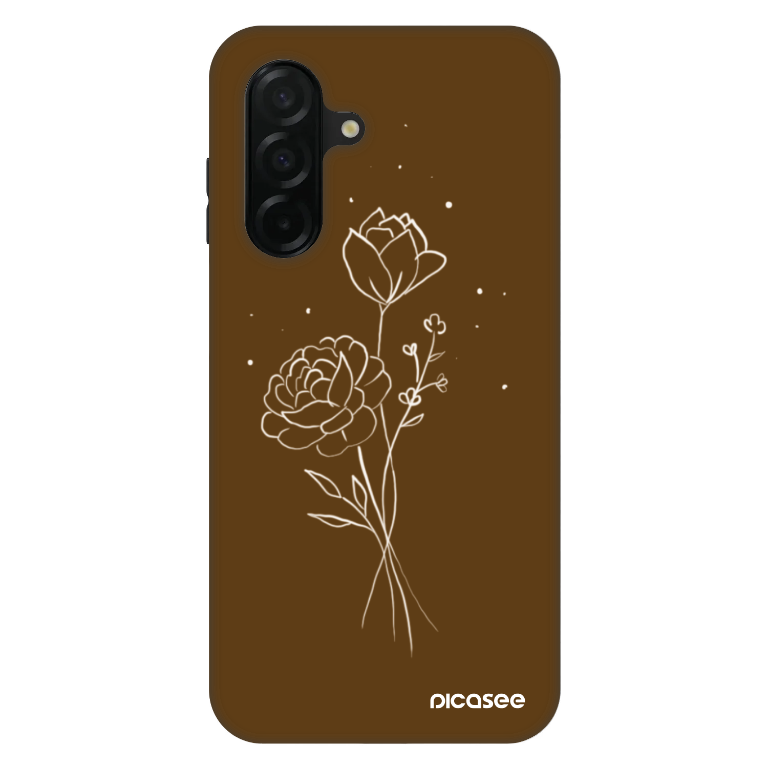 Picasee Fashion Case pentru Samsung Galaxy A26 5G A266B - Brown flowers