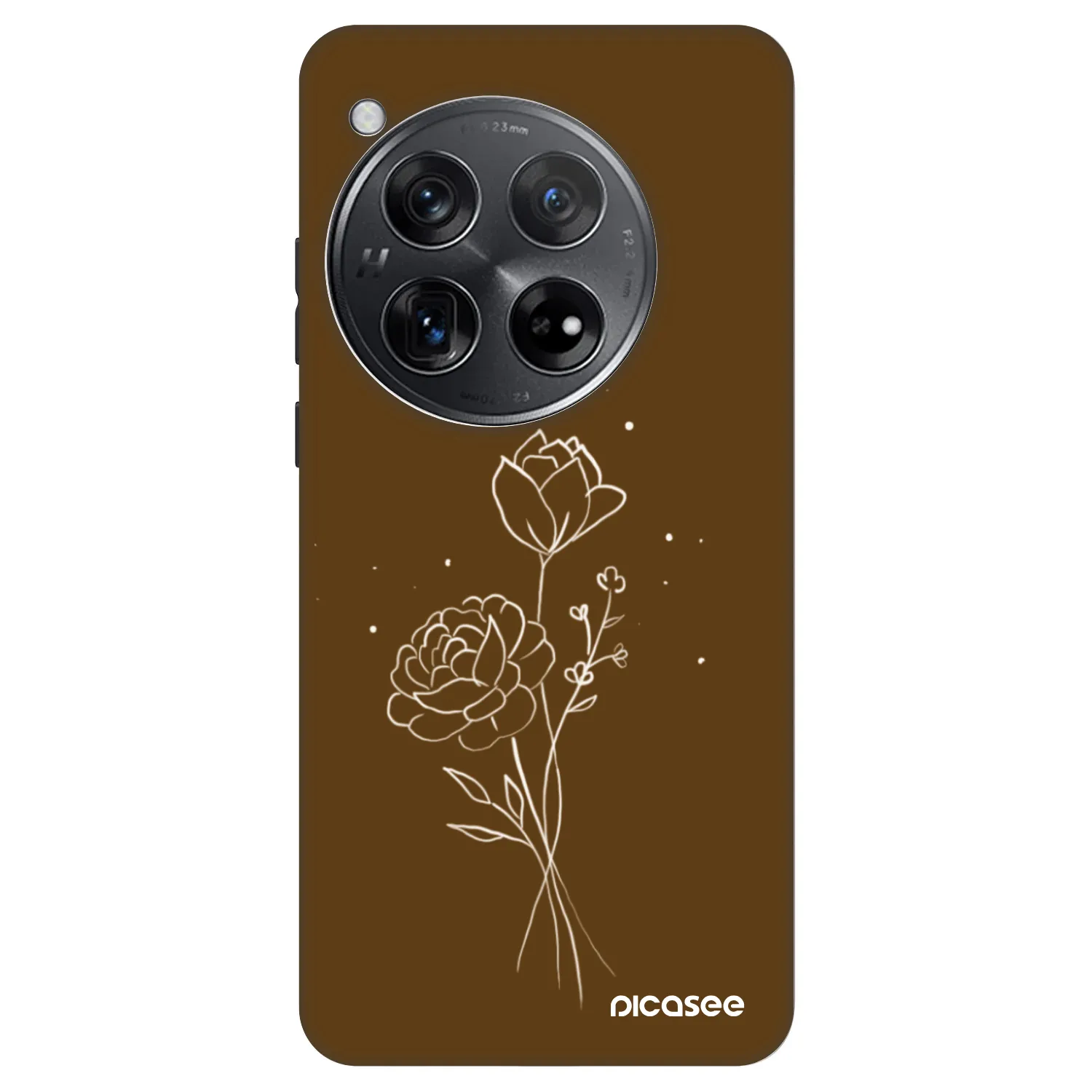Picasee Fashion Case pentru OnePlus 12 5G - Brown flowers