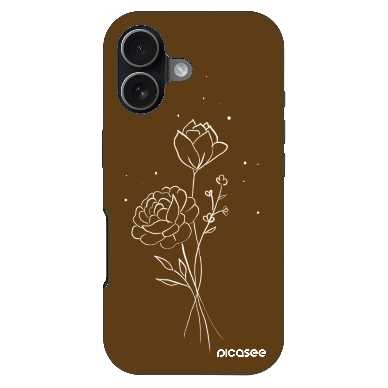 Picasee Fashion Case MagSafe pentru Apple iPhone 17 - Brown flowers