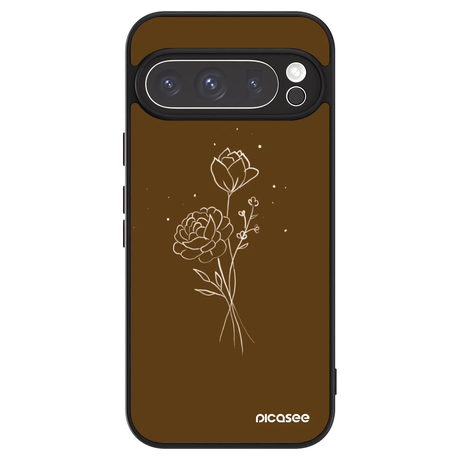 Picasee ULTIMATE CASE pentru Google Pixel 9 Pro XL - Brown flowers