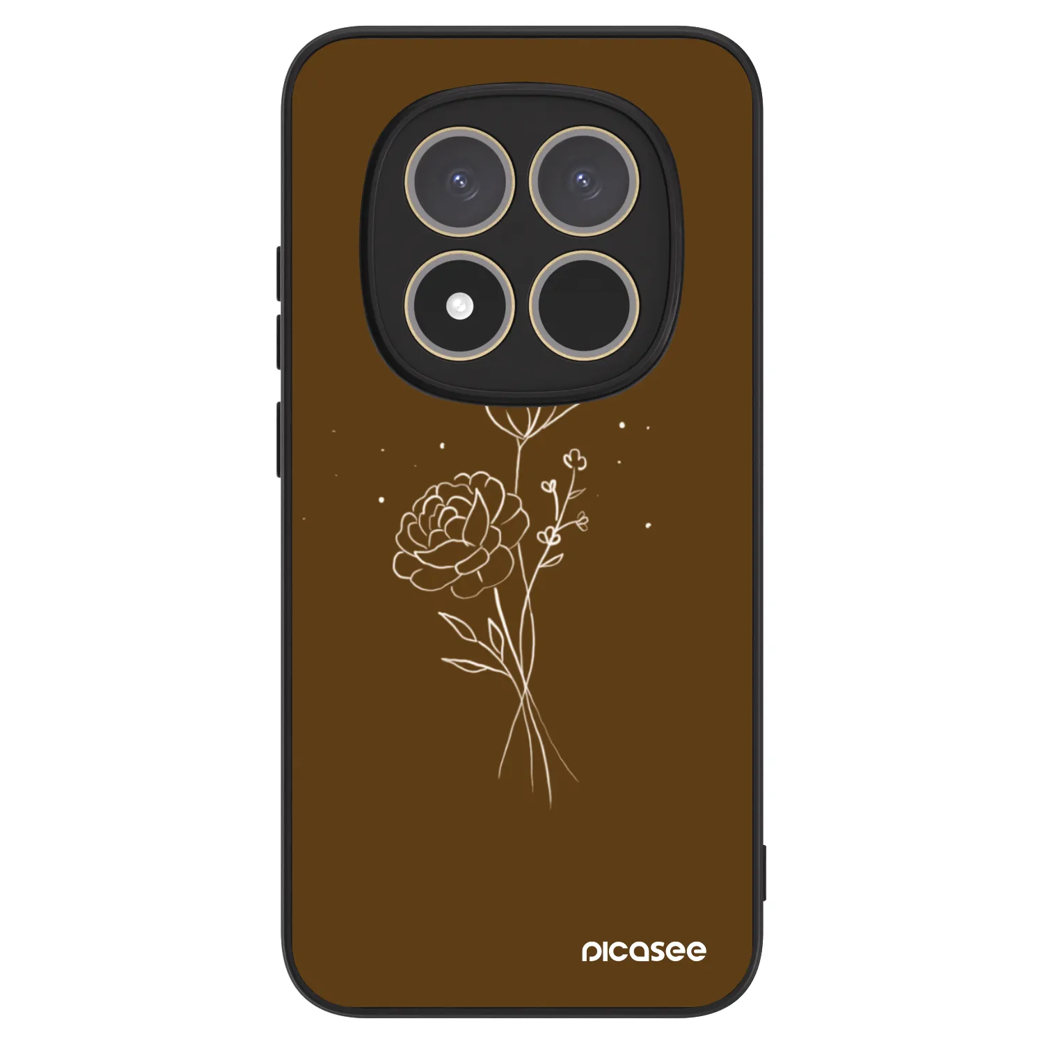 Picasee ULTIMATE CASE pentru Xiaomi Redmi Note 15 Pro 4G - Brown flowers