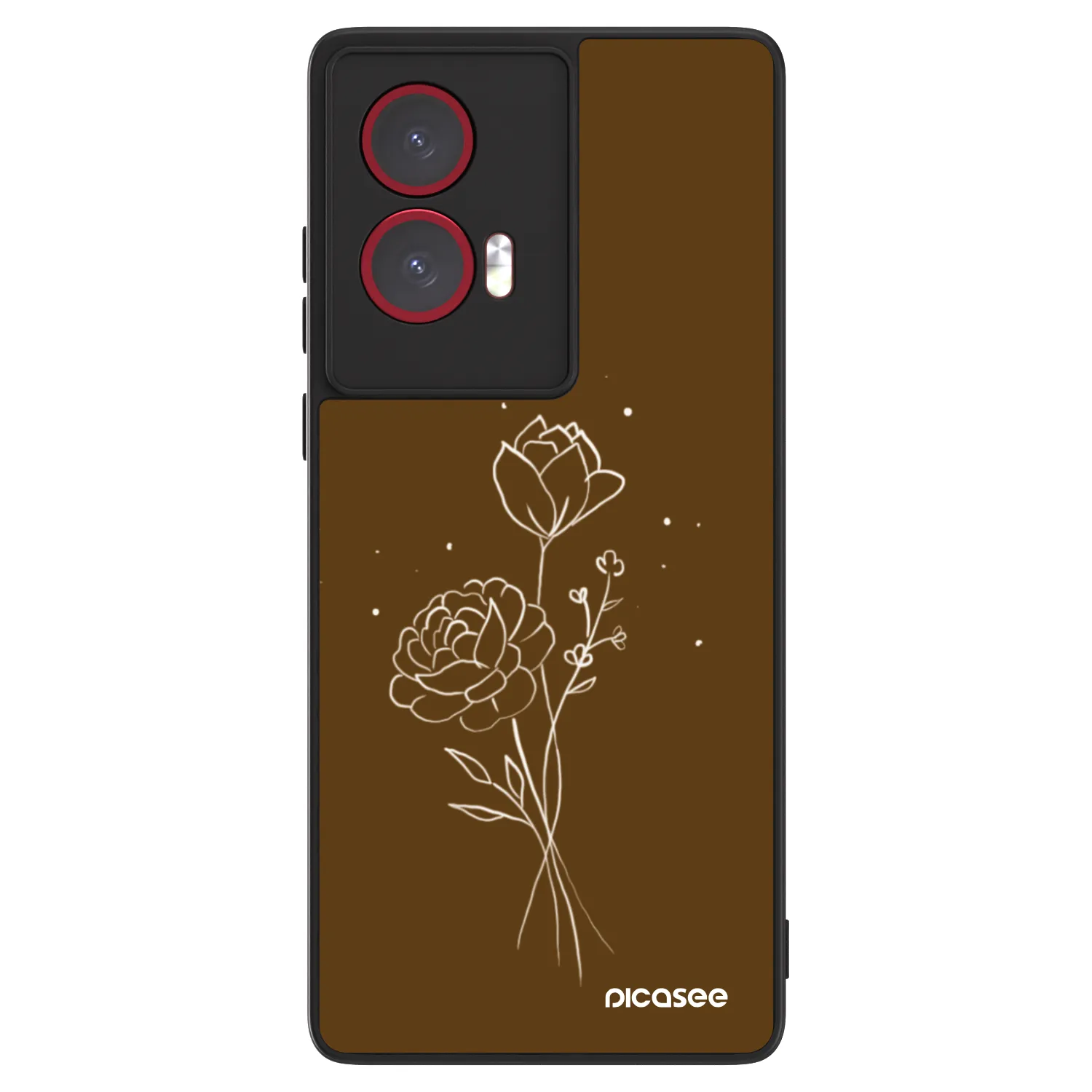 Picasee ULTIMATE CASE pentru Motorola Edge 50 Fusion - Brown flowers