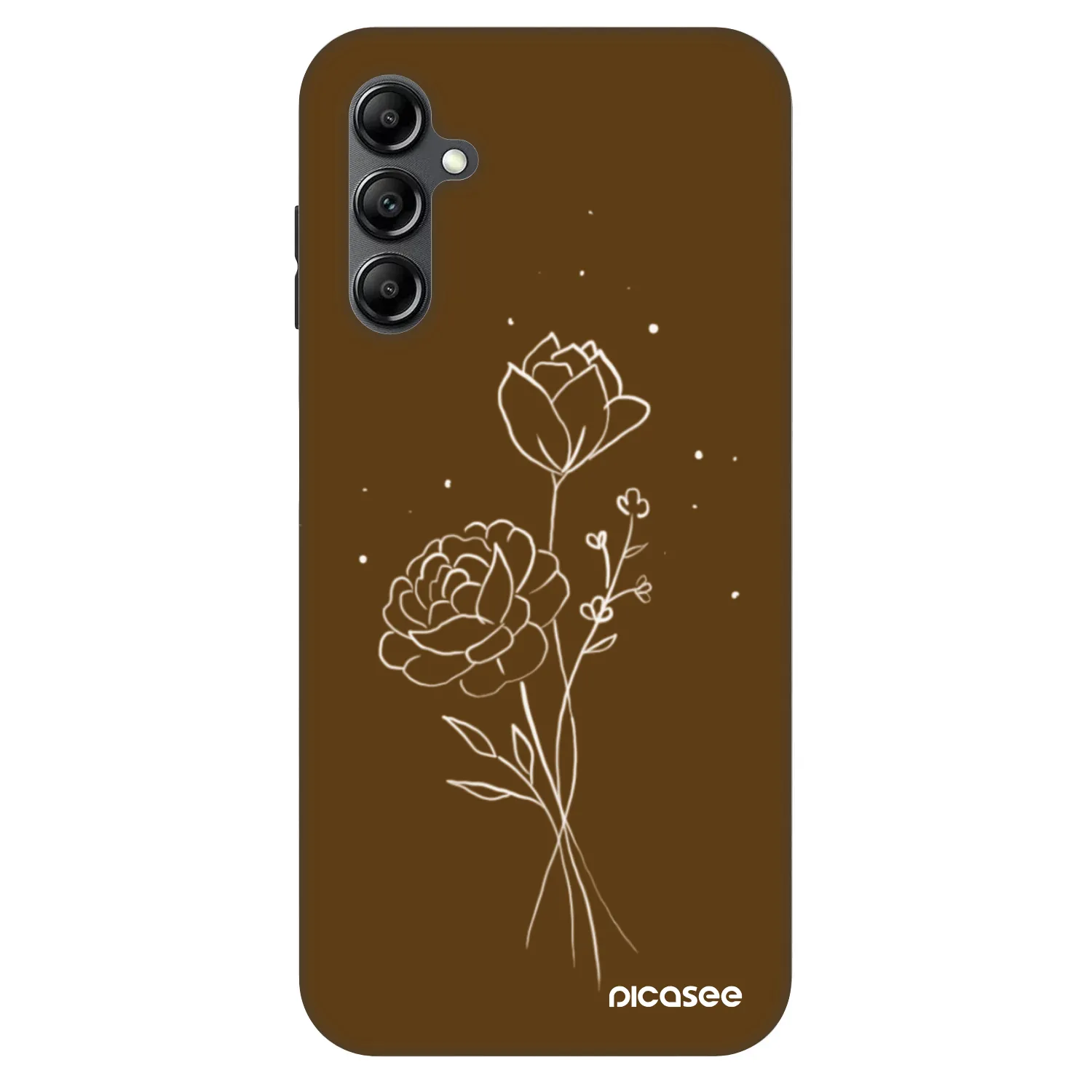 Picasee Fashion Case pentru Samsung Galaxy A16 4G - Brown flowers