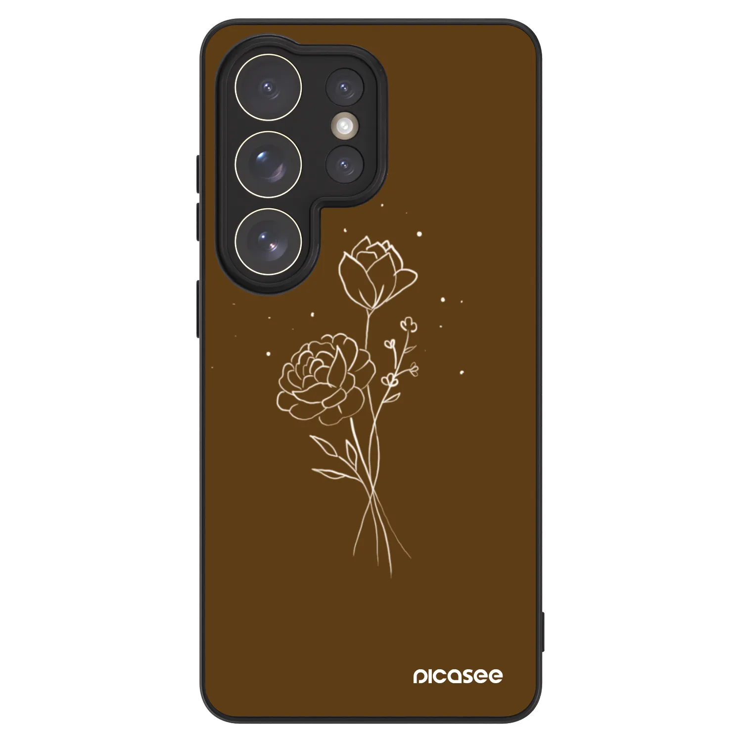 Picasee ULTIMATE CASE PowerShare pentru Samsung Galaxy S26 Ultra - Brown flowers
