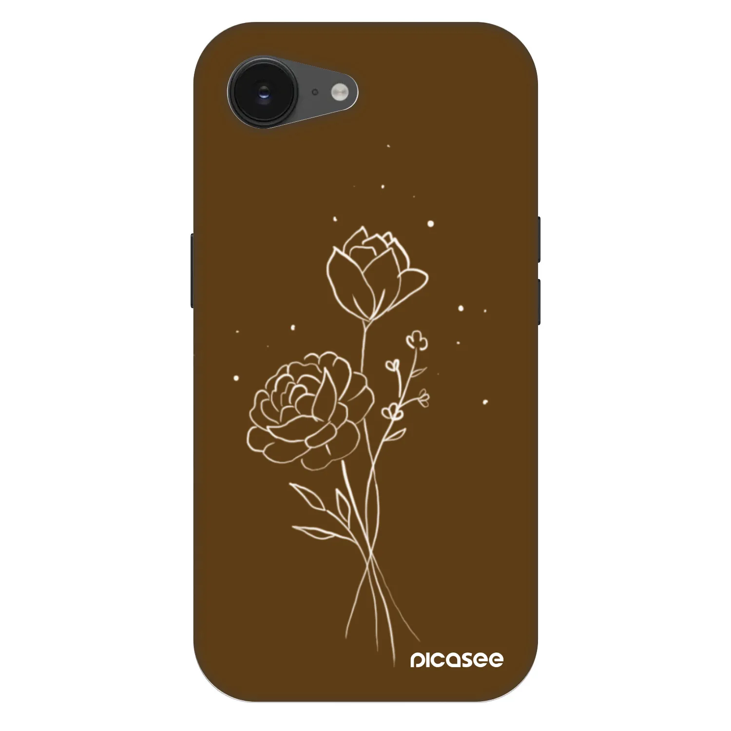 Picasee Fashion Case MagSafe pentru Apple iPhone 17e - Brown flowers