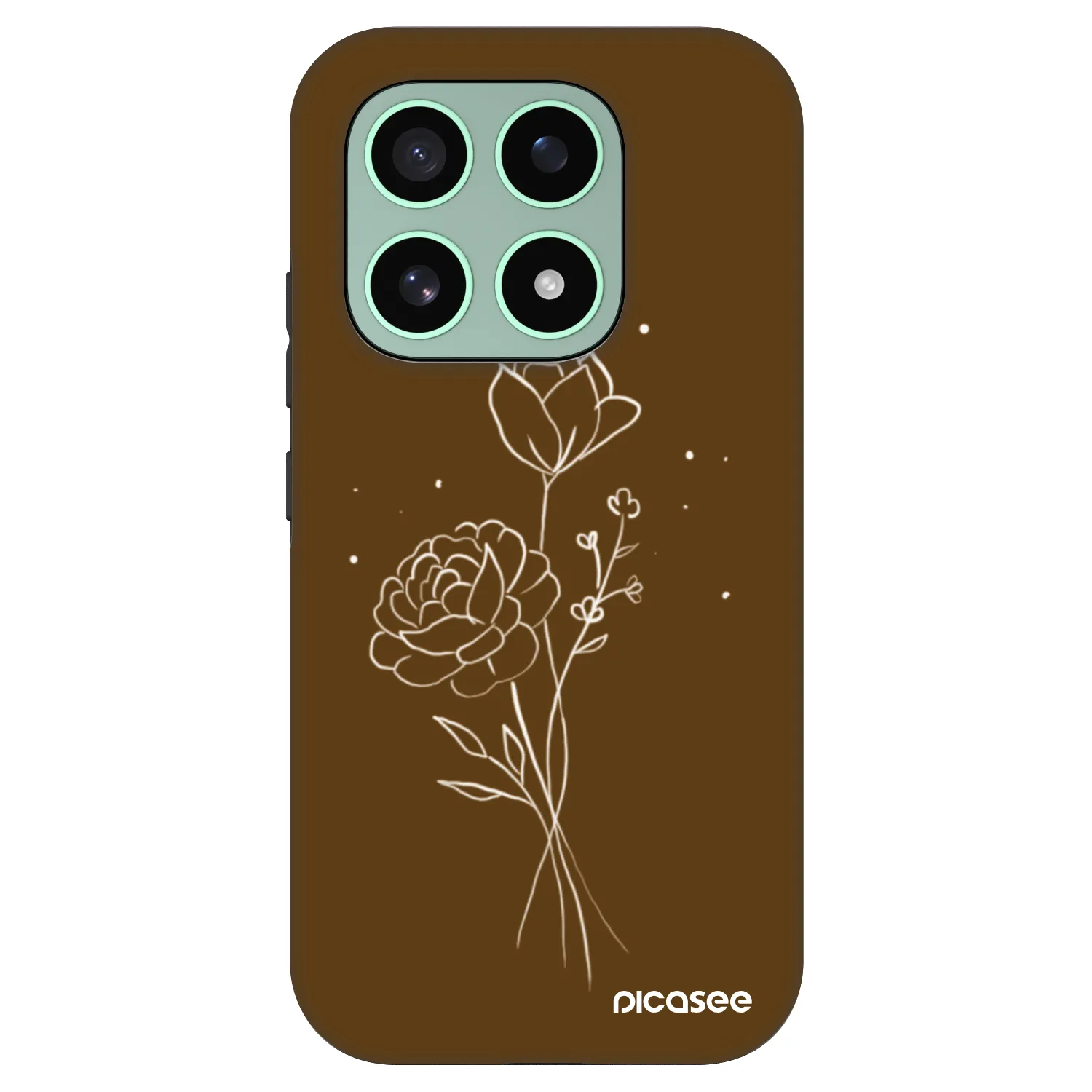 Picasee Fashion Case pentru Xiaomi 17 - Brown flowers