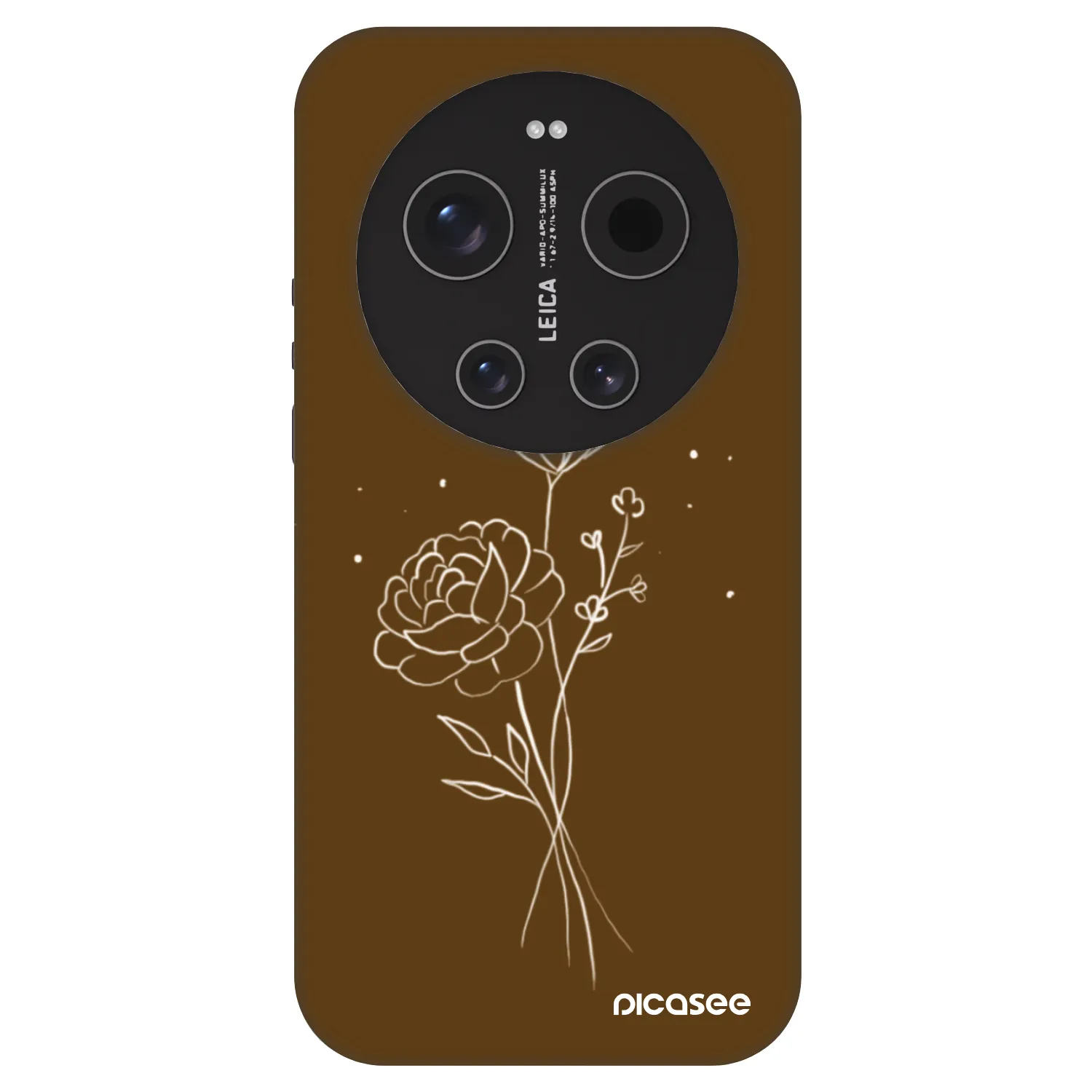 Picasee Fashion Case pentru Xiaomi 17 Ultra - Brown flowers