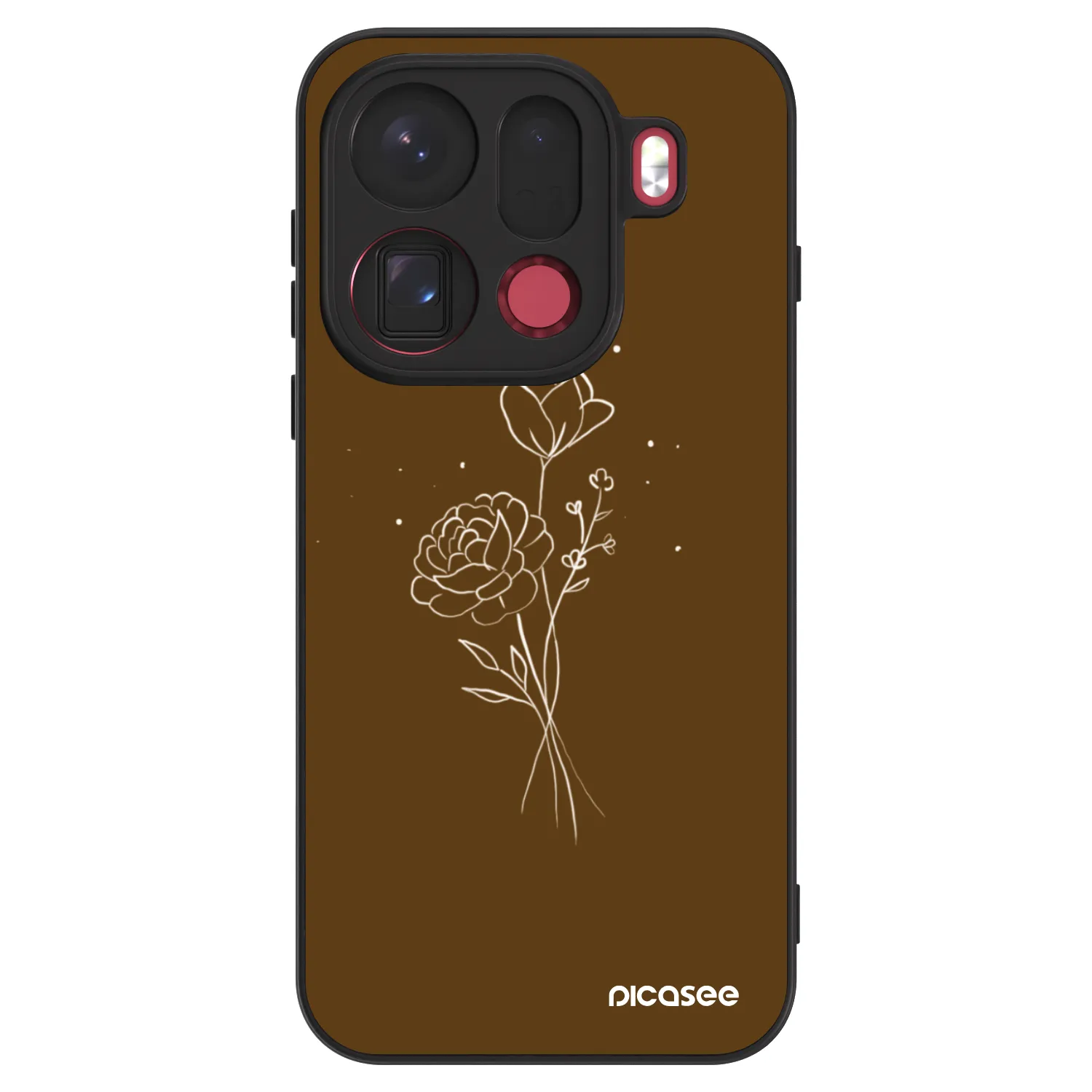 Picasee ULTIMATE CASE pentru OPPO Find X9 Pro - Brown flowers