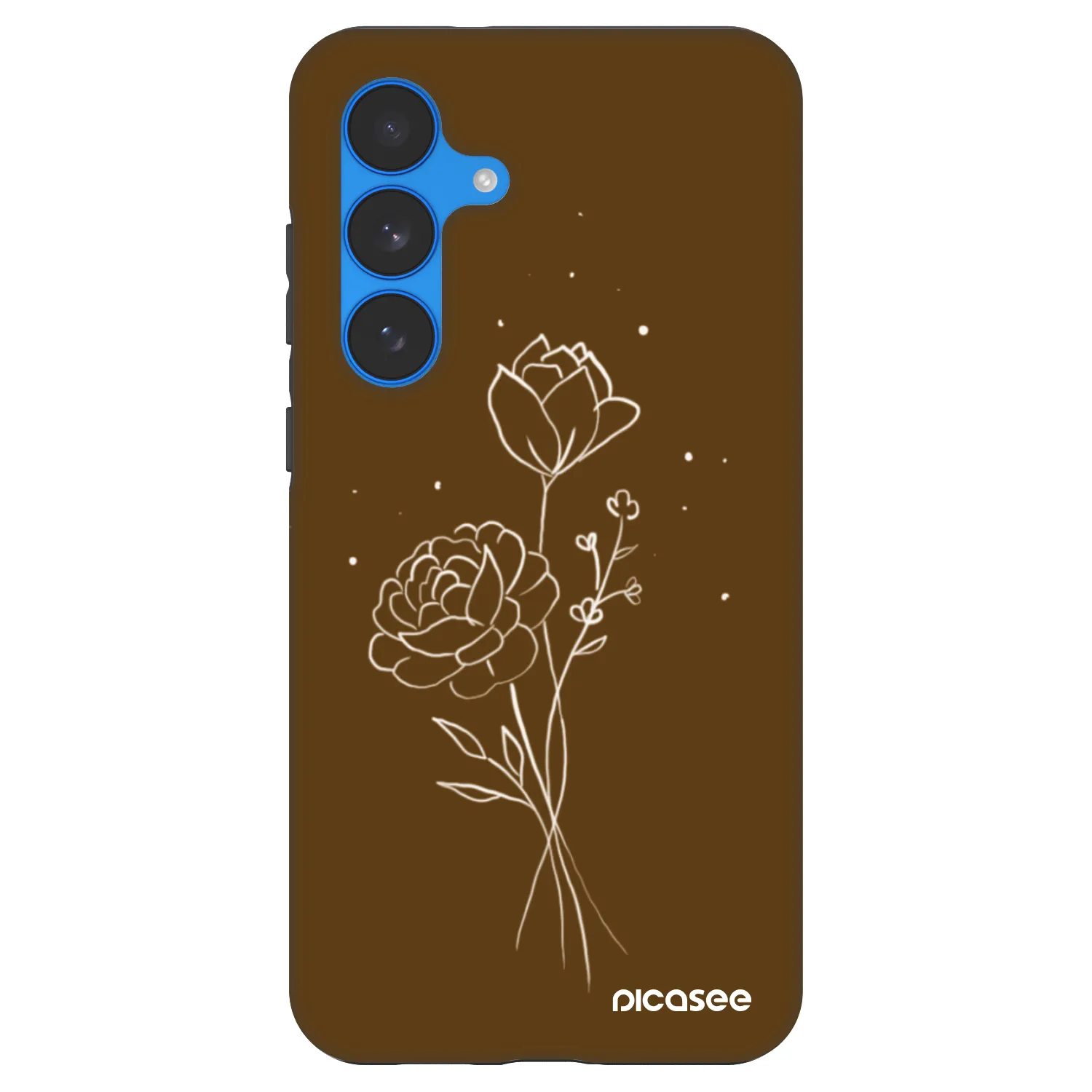 Picasee Fashion Case pentru Samsung Galaxy S25 FE 5G - Brown flowers