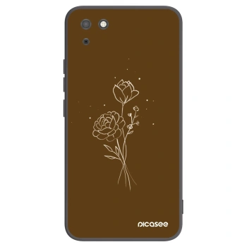Husă pentru Huawei Y5P - Brown flowers